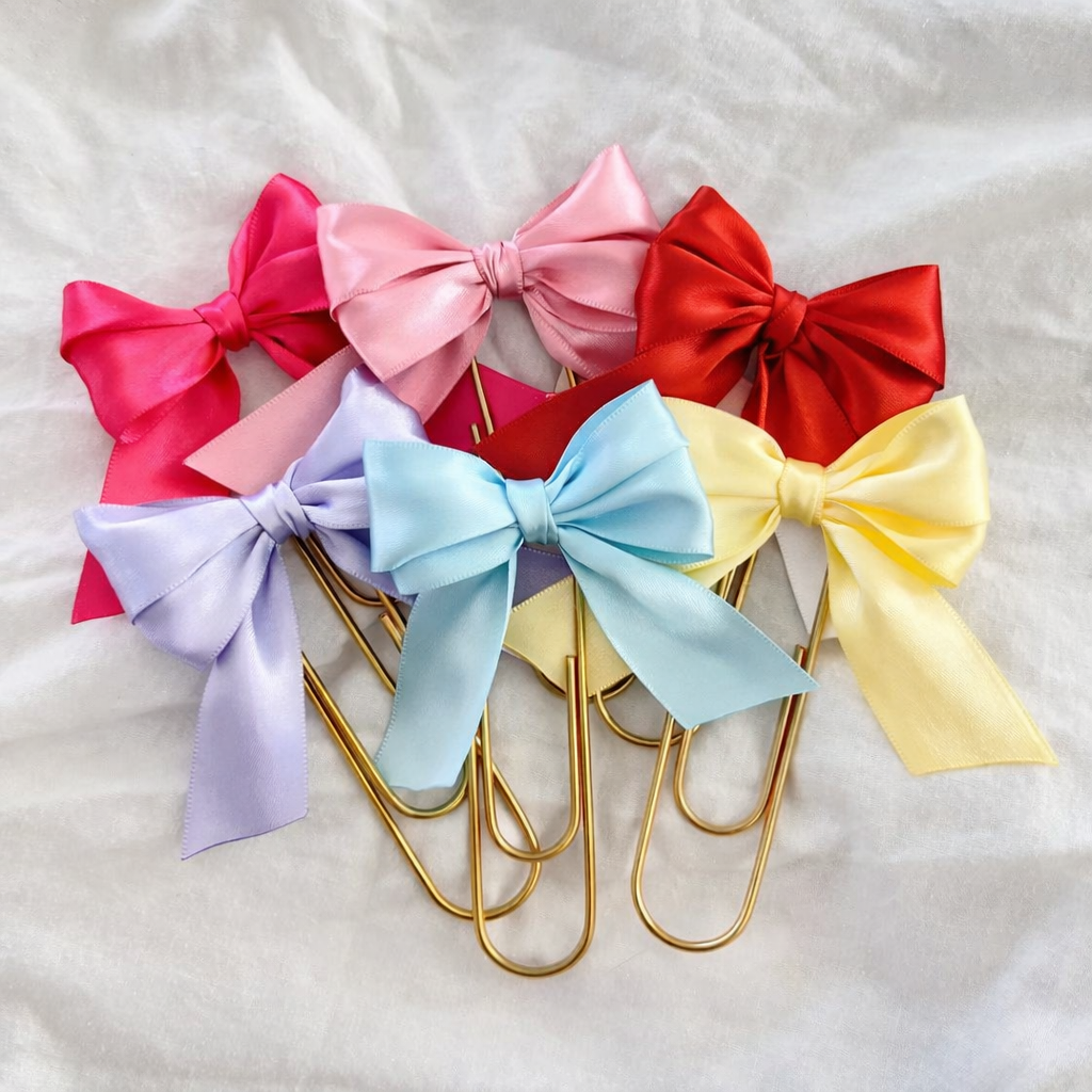 Coquette Red Bow Bookmark - Valentines Day Gift for Readers