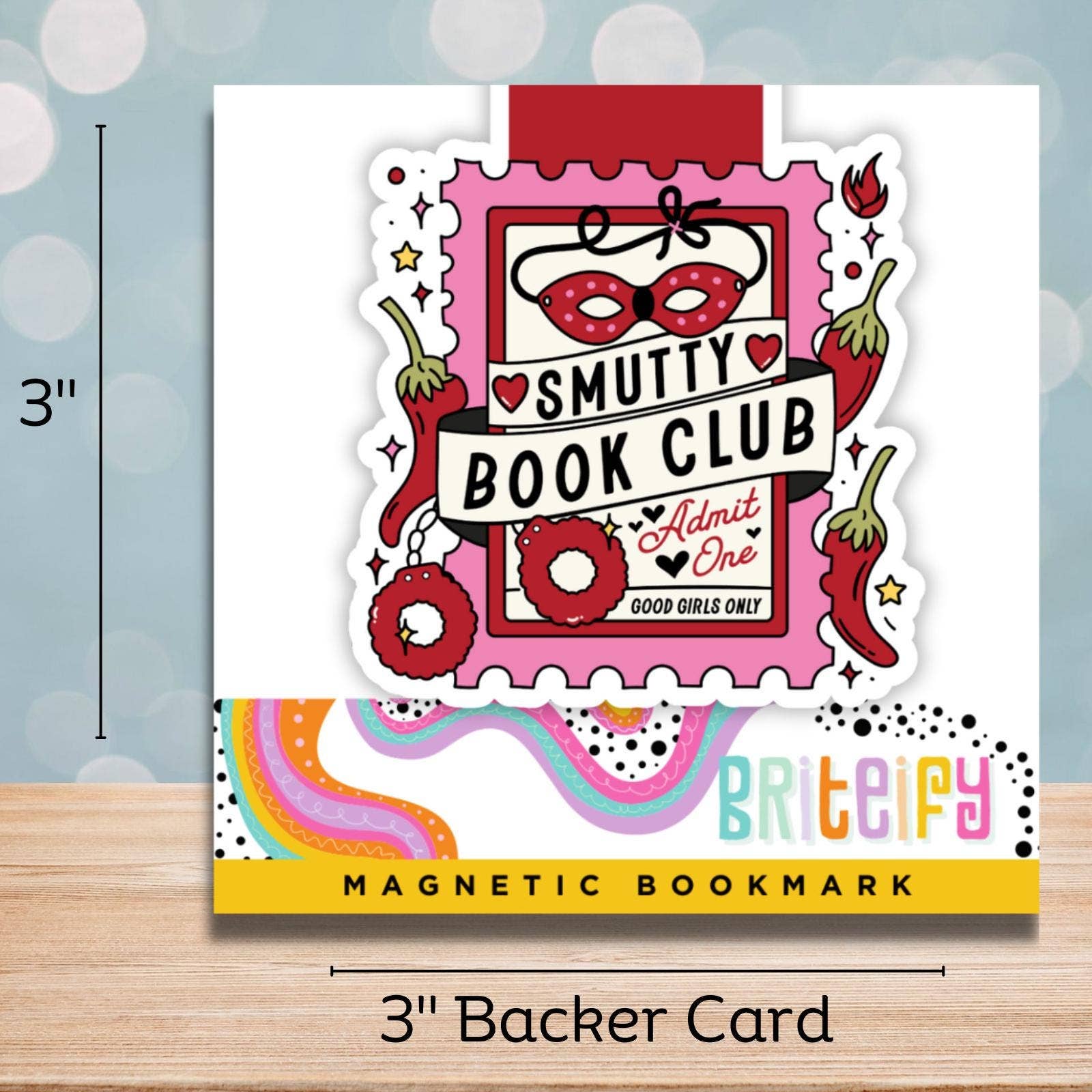 Smutty Book Club Magnetic Bookmark for Book Lovers