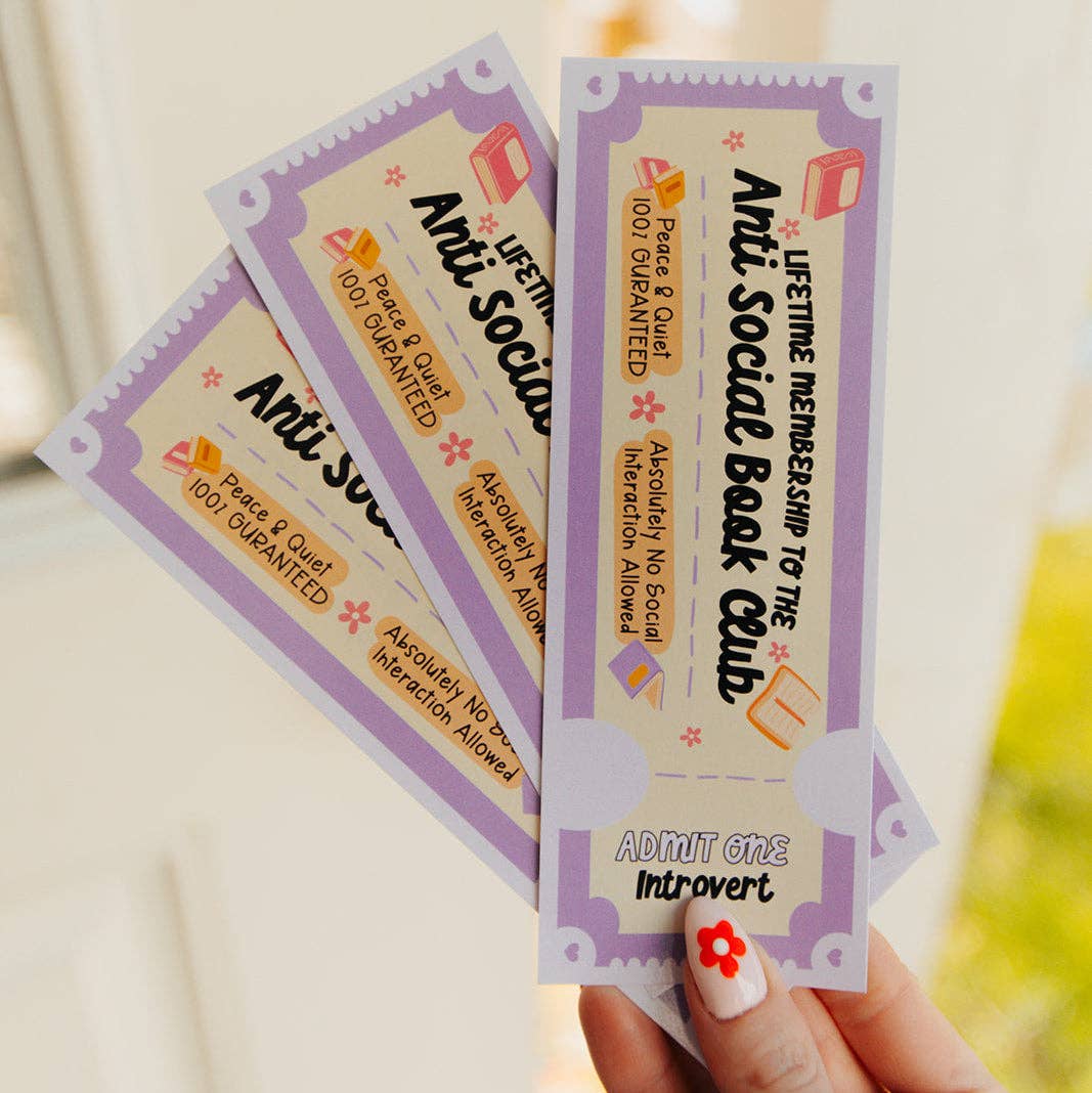 Bookmark Anti Social Book Club