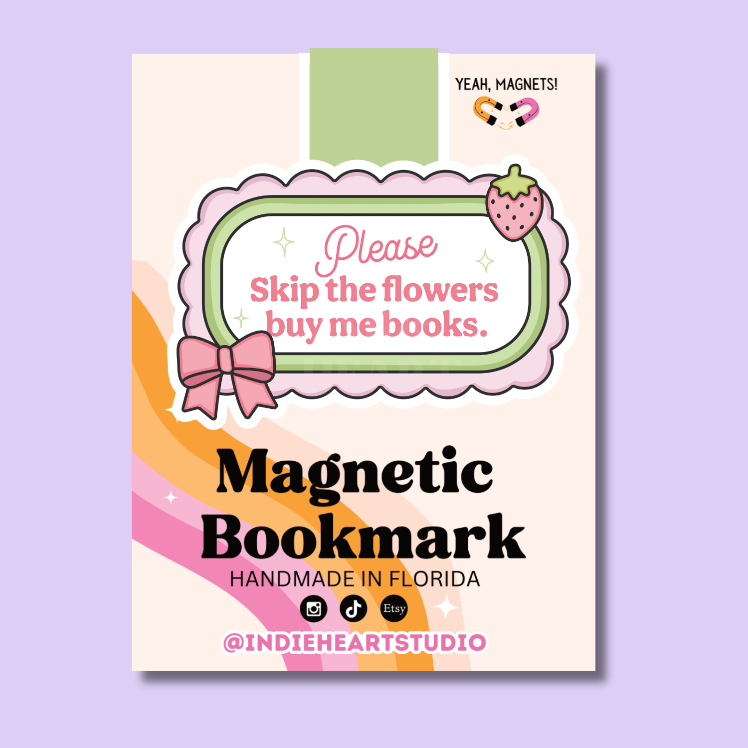 Buy Me Books Magnetic Bookmark