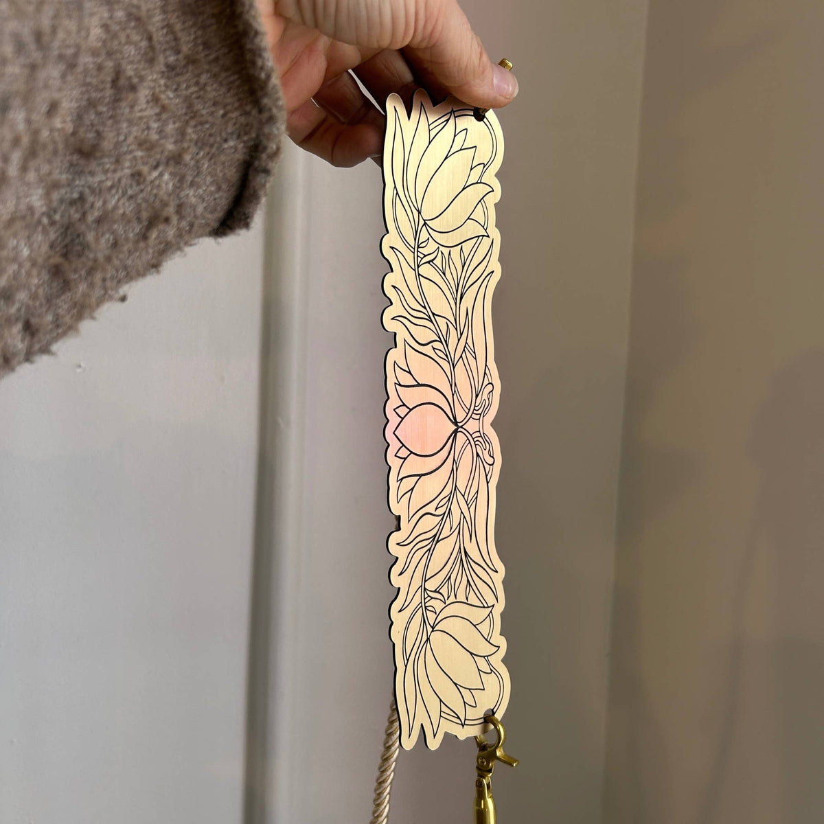 Bookmark "Purse" | Gold Acrylic Book Holder Bookmark