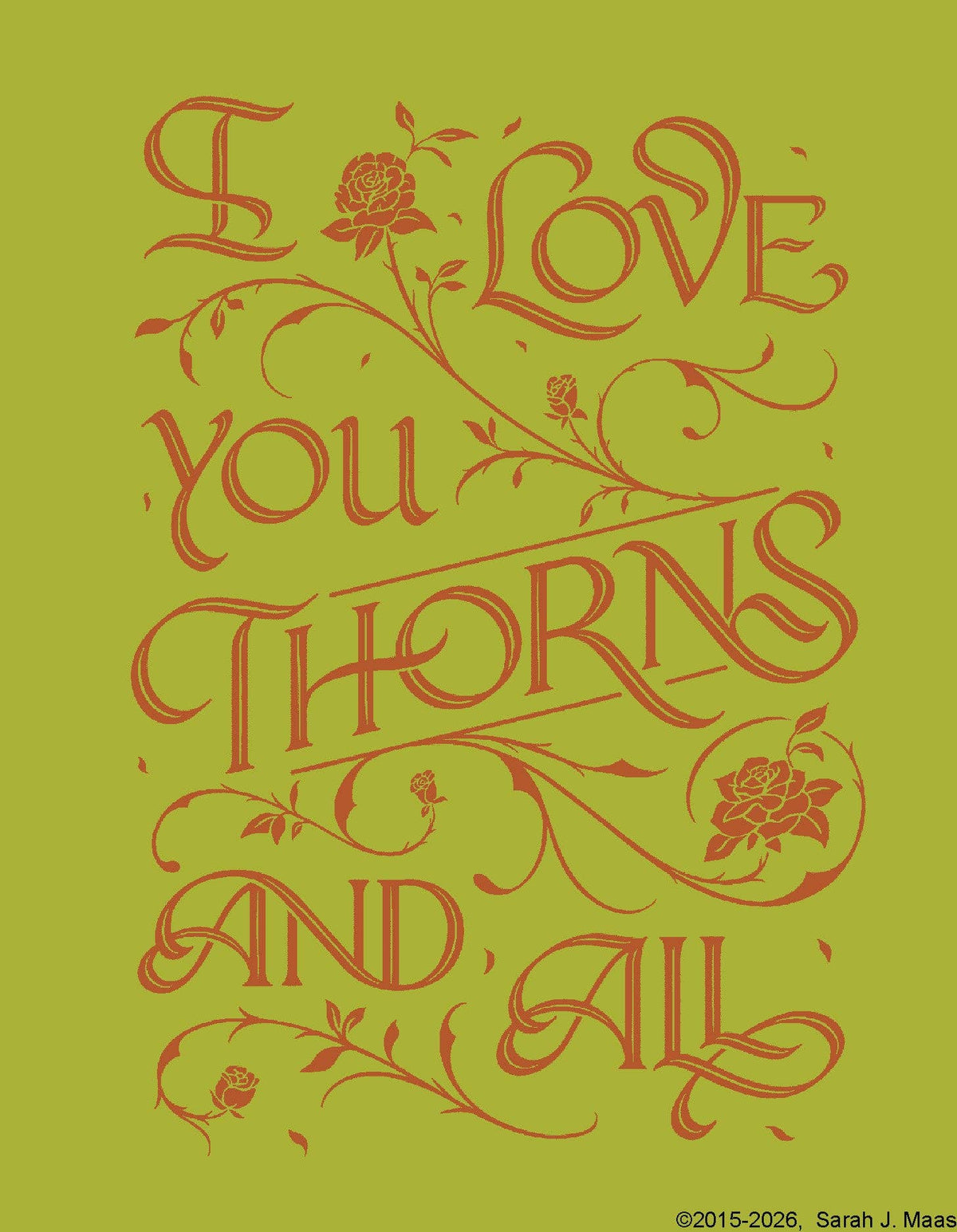A Court of Thorns and Roses Official Gilded Notecards