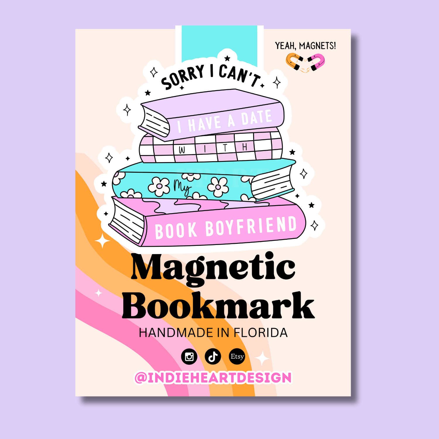 Book Boyfriend Magnetic Bookmark | Romance Reader