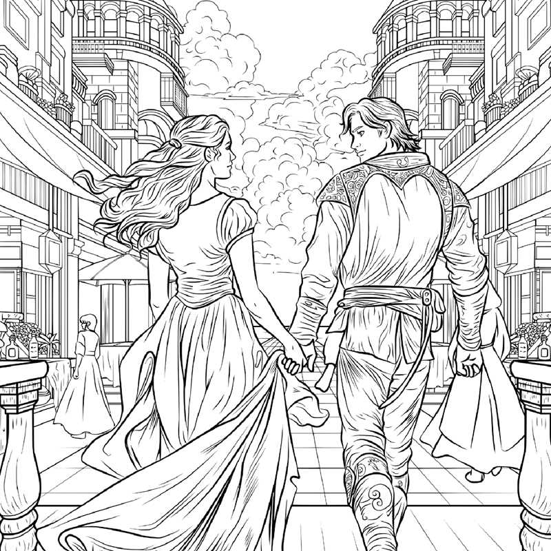Romantasy Coloring Book by Daniela Liberona