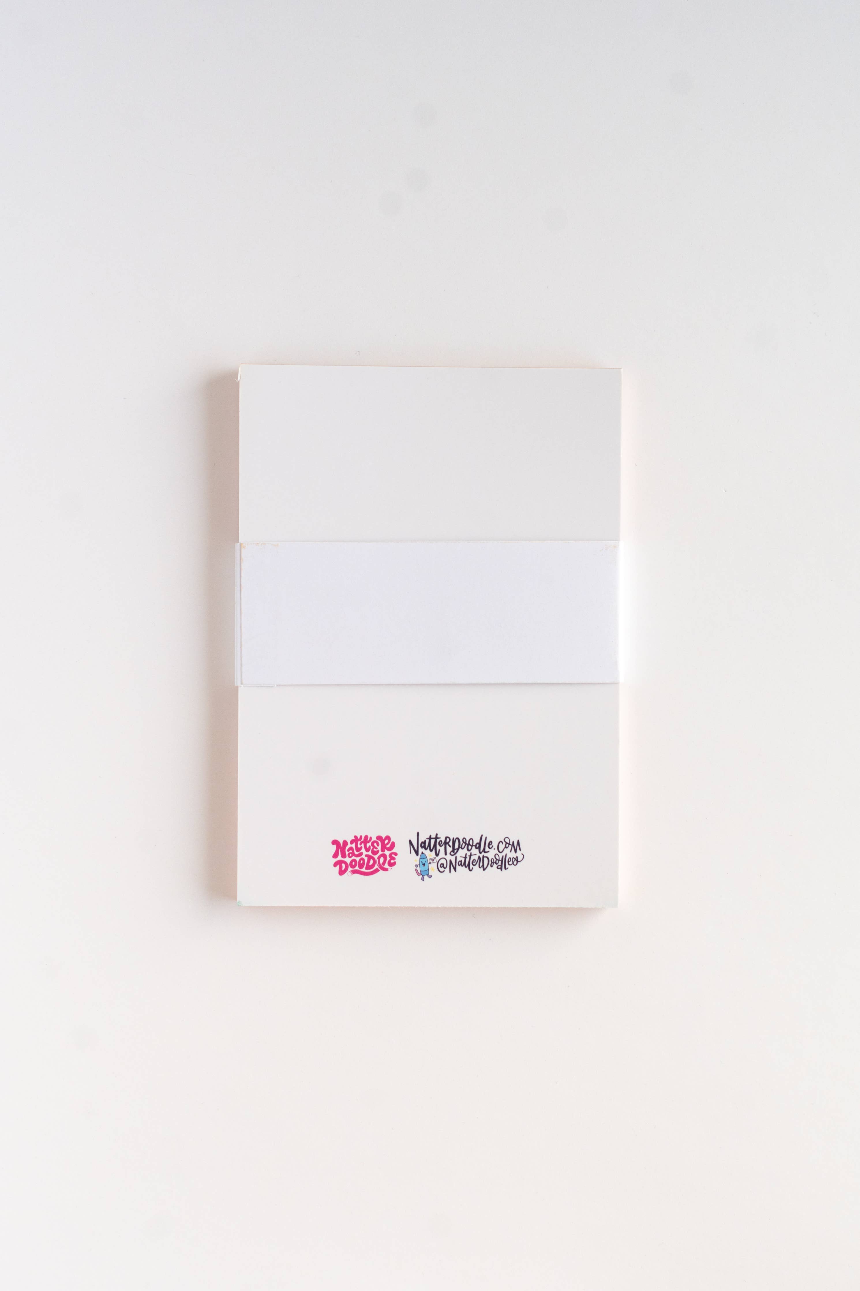 Booked and Busy Notepad – Cute Bookish Reading Stationery