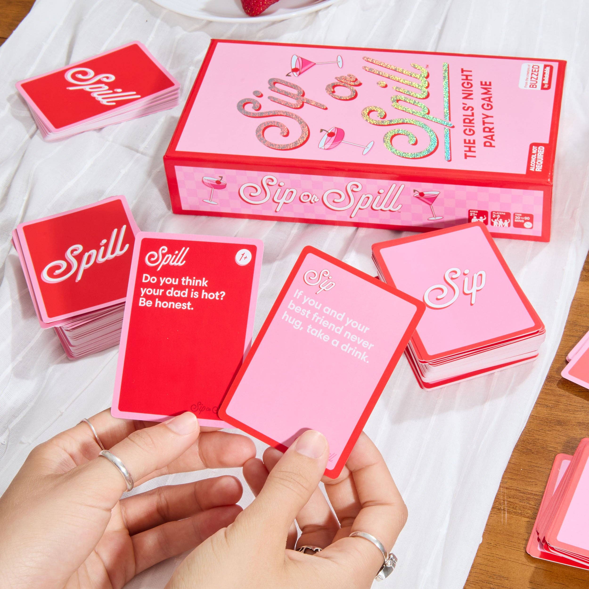 Sip or Spill — The Girl's Night Drinking Game by Relatable