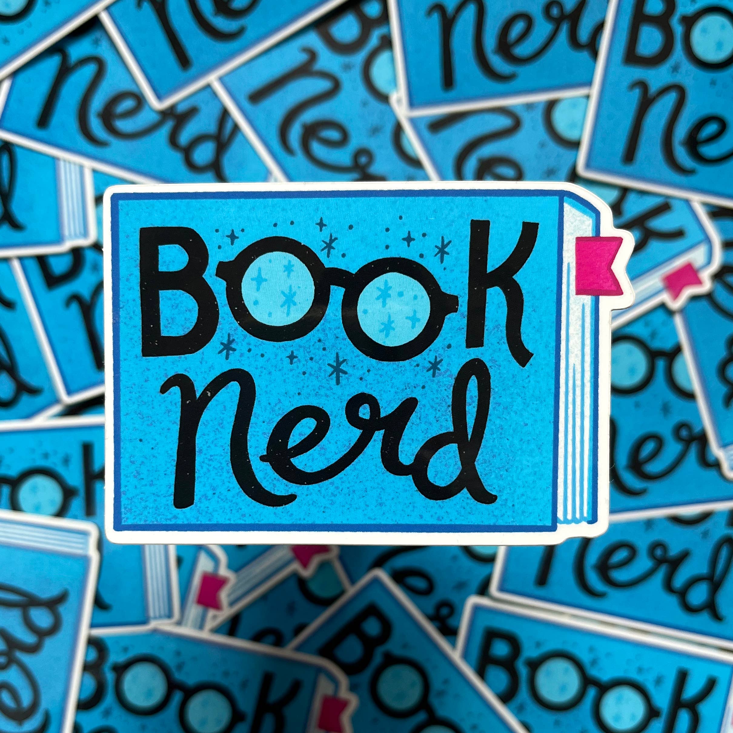 Book Nerd vinyl sticker - book lover sticker
