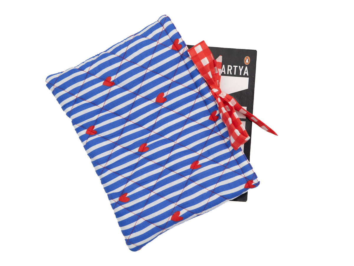 Book Cover | Quilted Book Sleeve | Cotton Book Cover