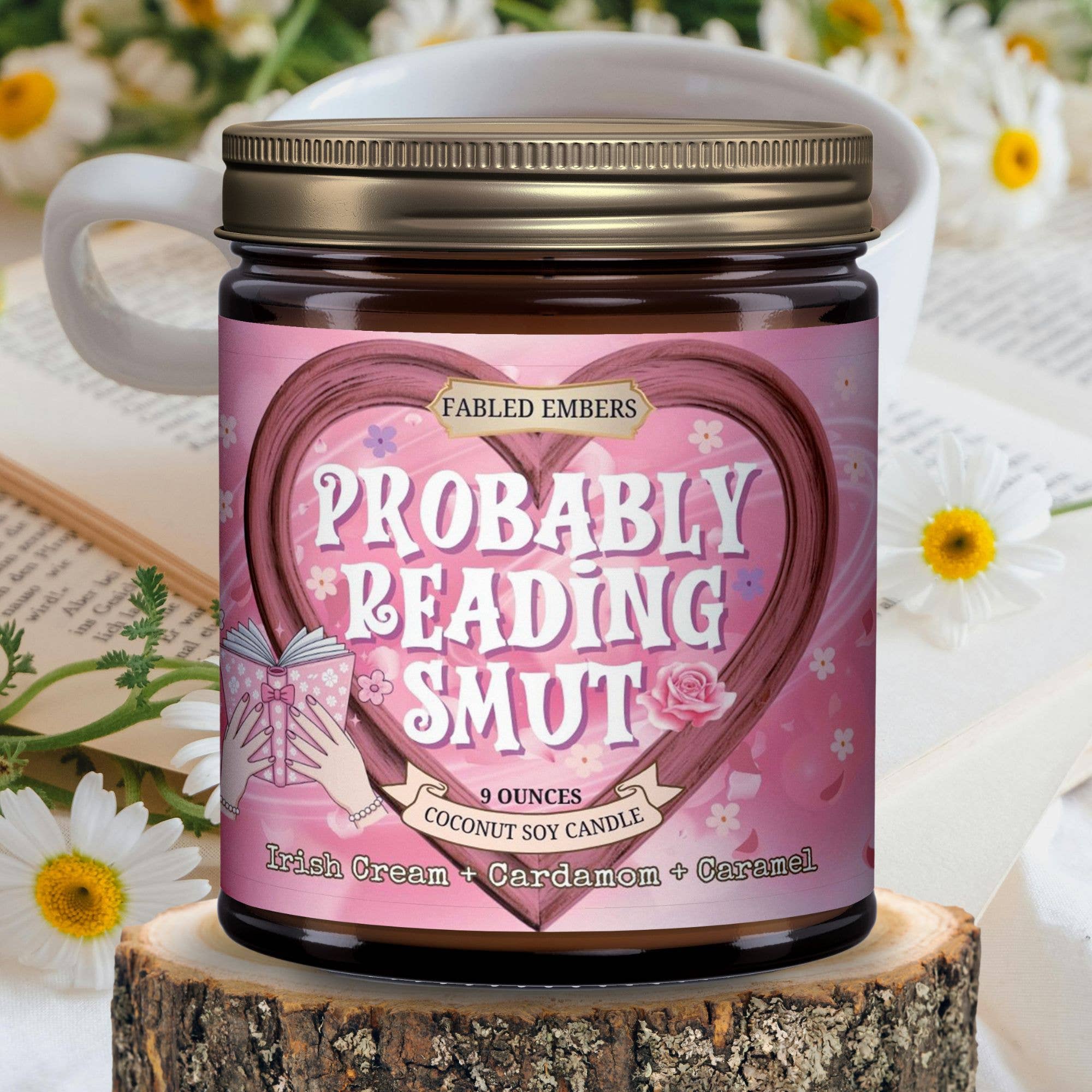 PROBABLY READING SMUT | Book Lovers 9oz Candle Coconut Soy