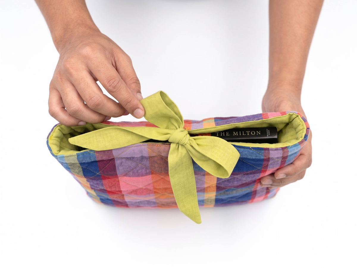 Book Cover | Quilted Book Sleeve | Cotton Book Cover