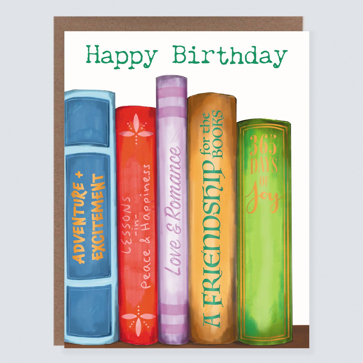 Book Wishes Birthday Card