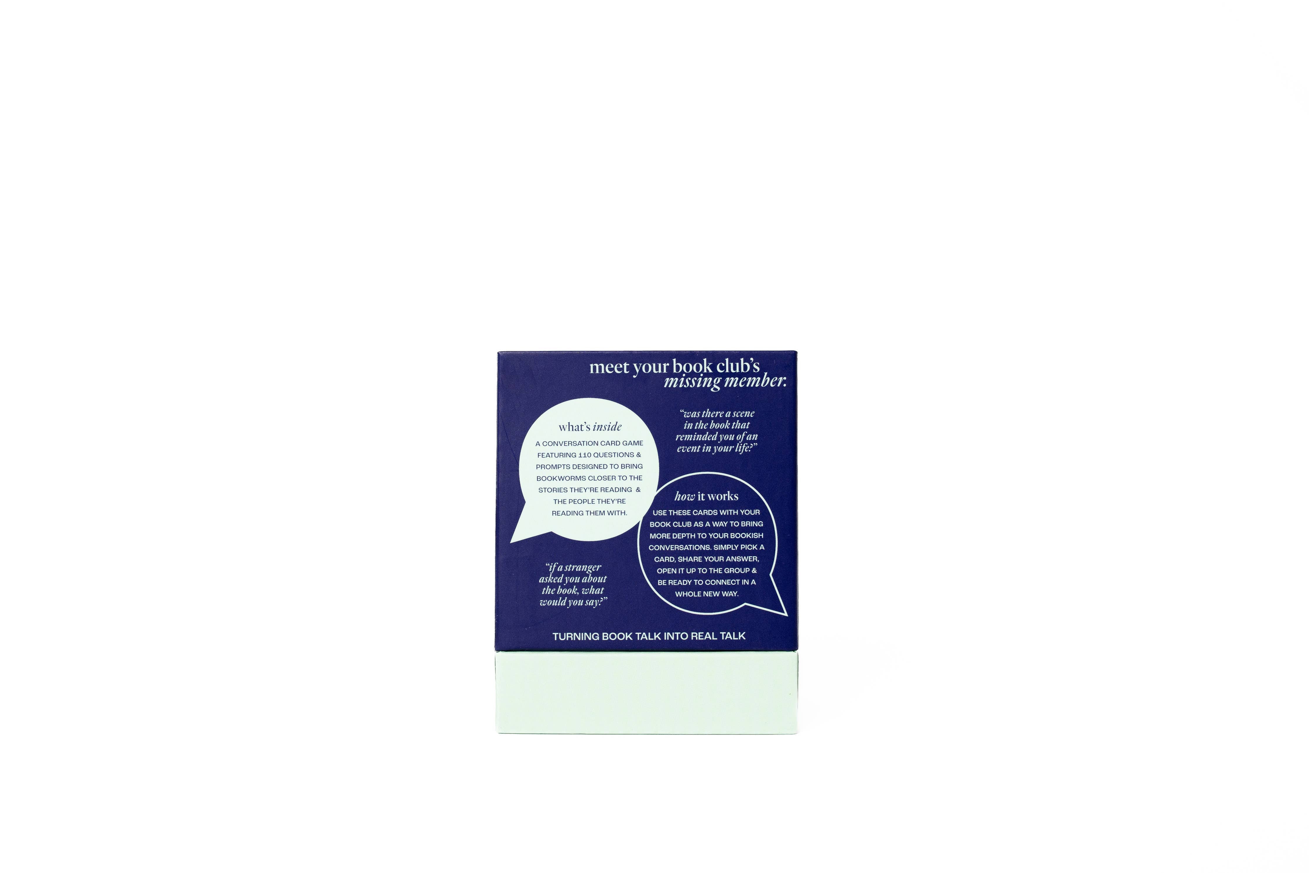 Bonding Over Books: A Conversation Card Game for Book Clubs