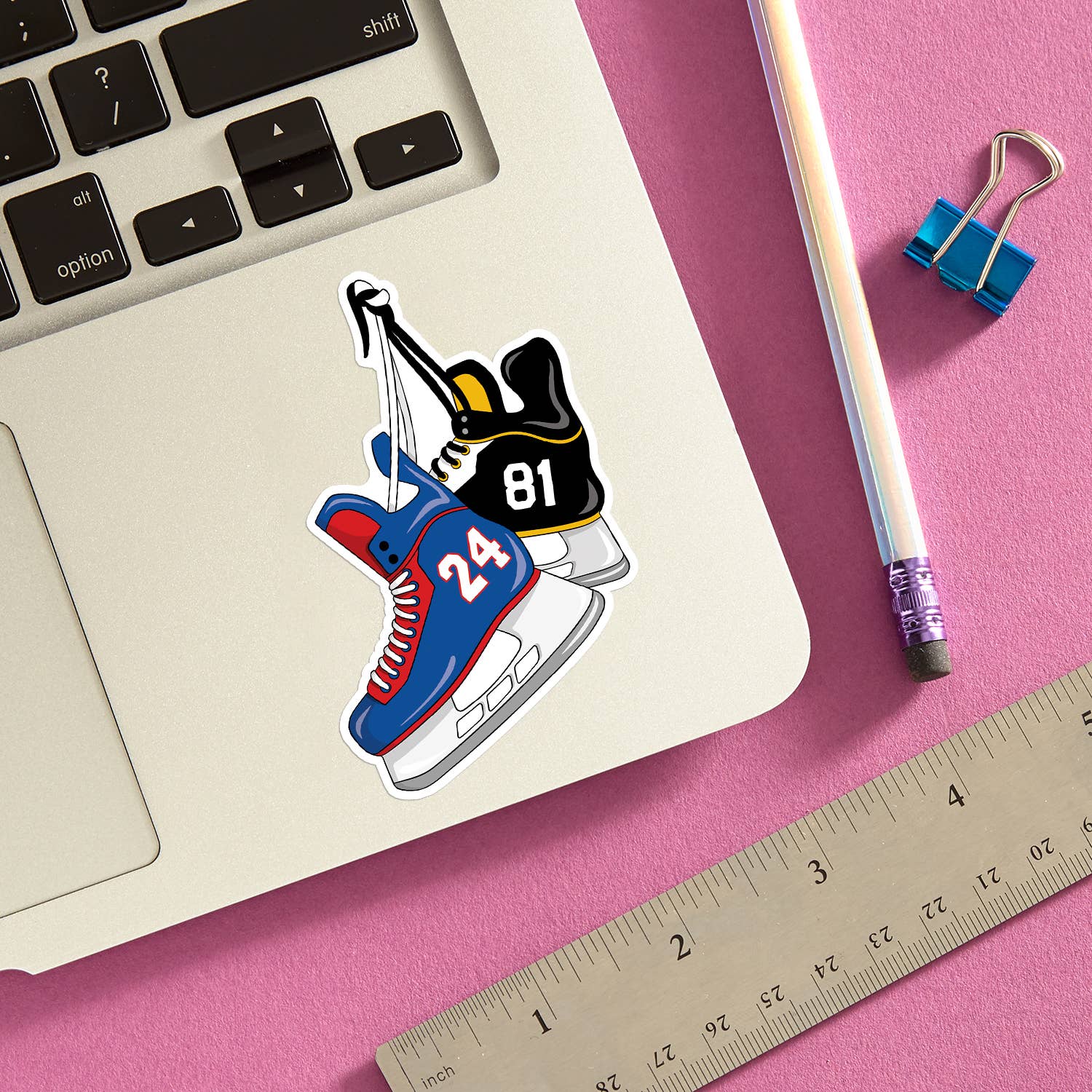 Heated Rivalry Hockey Skates Die Cut Sticker
