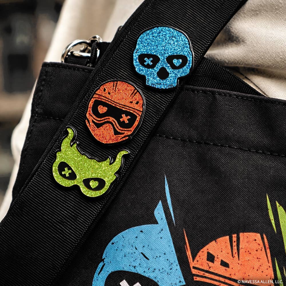 Into Darkness Series: Masked Men Enamel Pins (3-Pack)