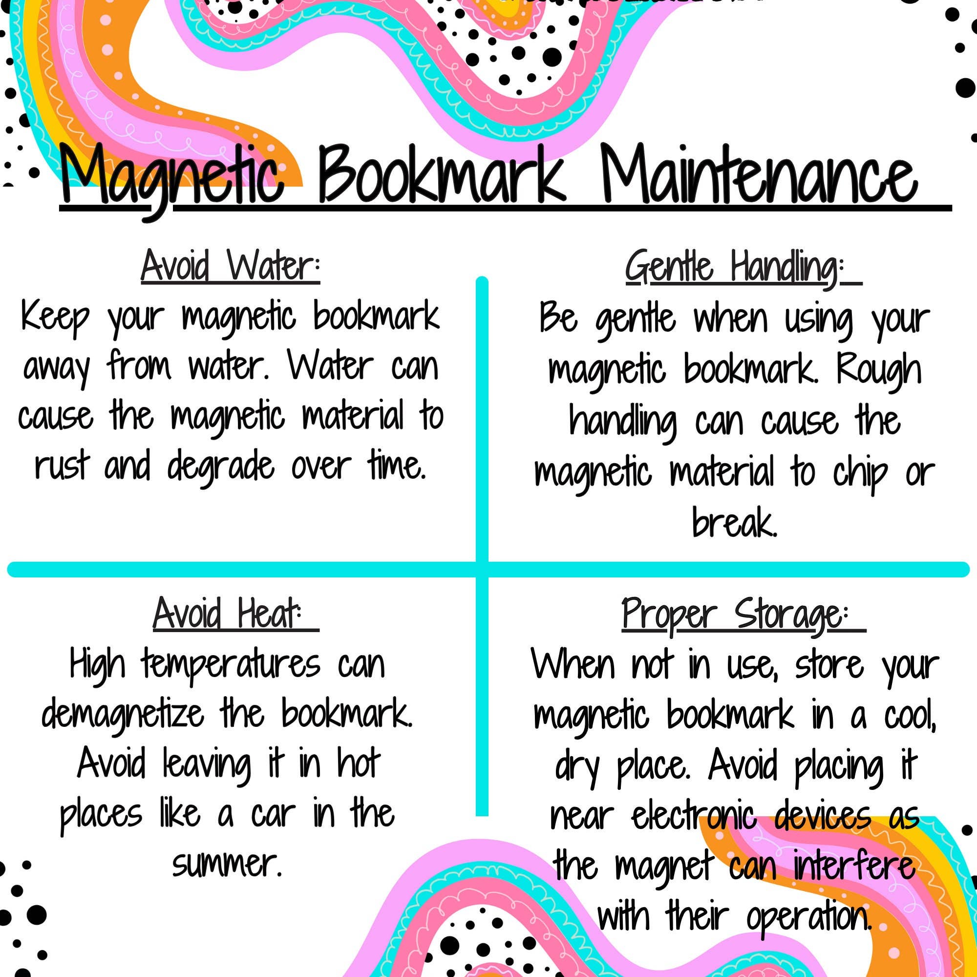 Scholastic High Magnetic Bookmark with Trendy Prints