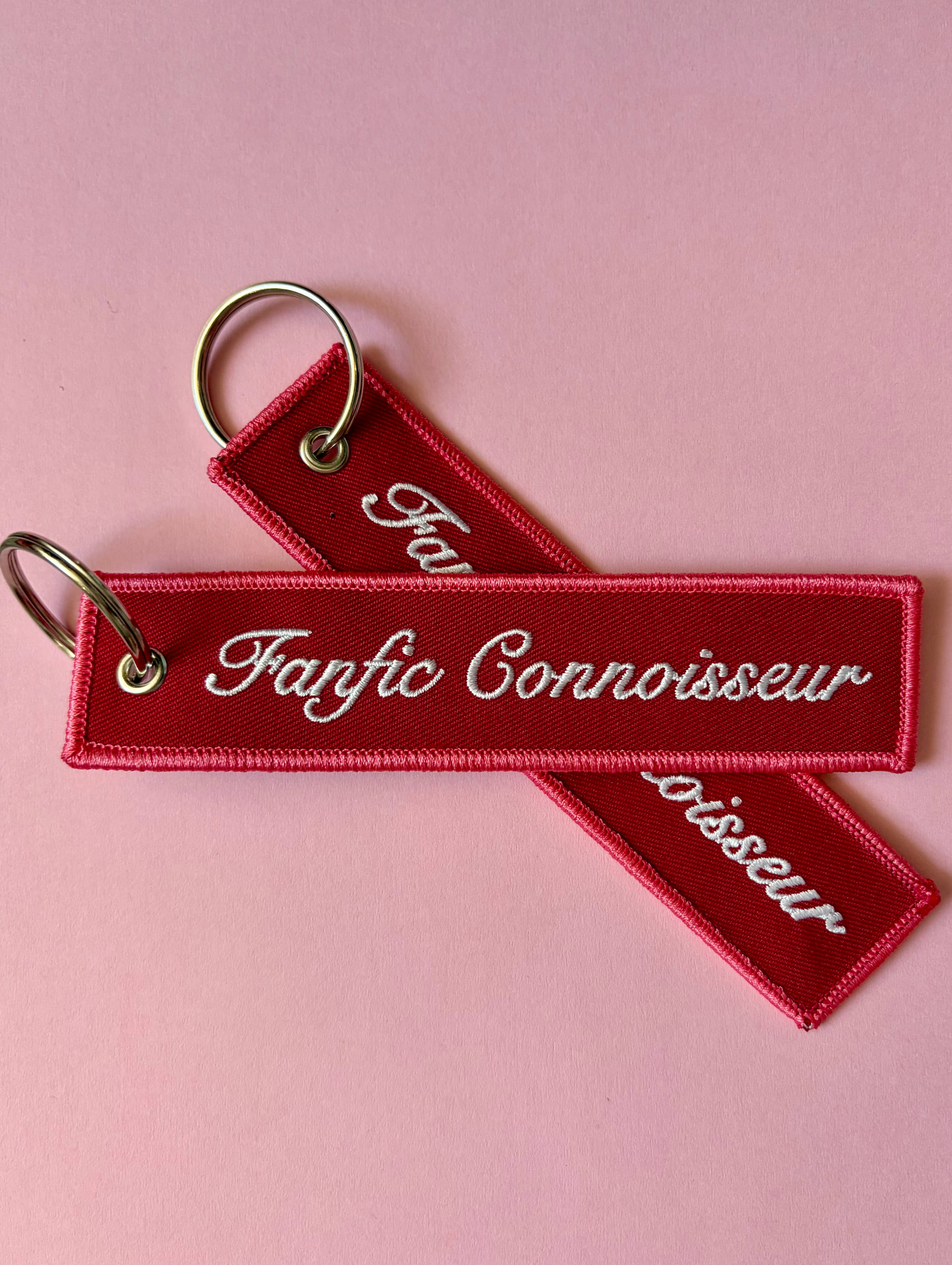 Fan Fic Connoisseur 📖 Fabric Keychain / Pull Tag