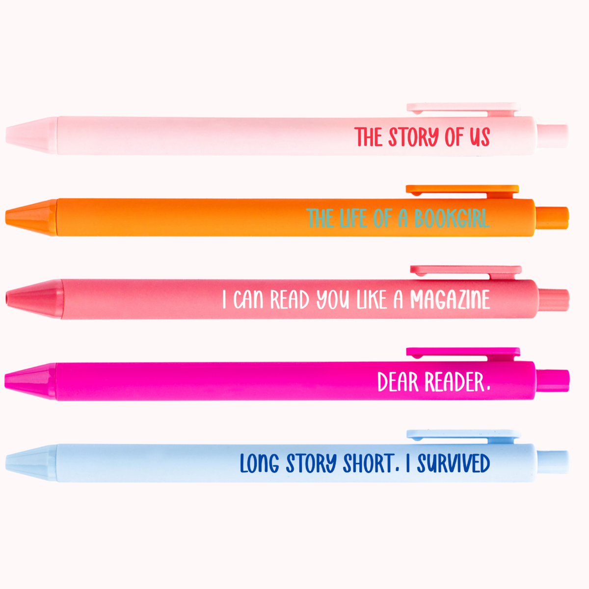 Life of a Book Girl Pen Set - Book Lover Gift for Readers