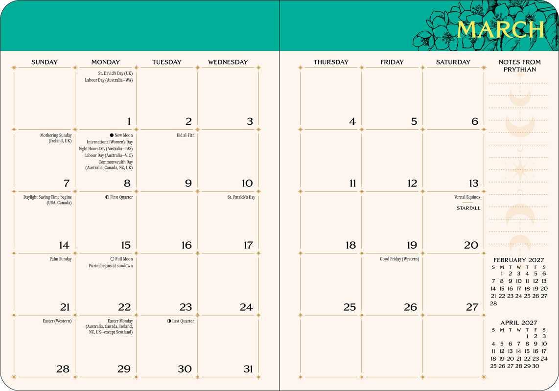 Court of Thorns and Roses 2027 Monthly/Weekly Planner Calendar by Sarah J. Maas