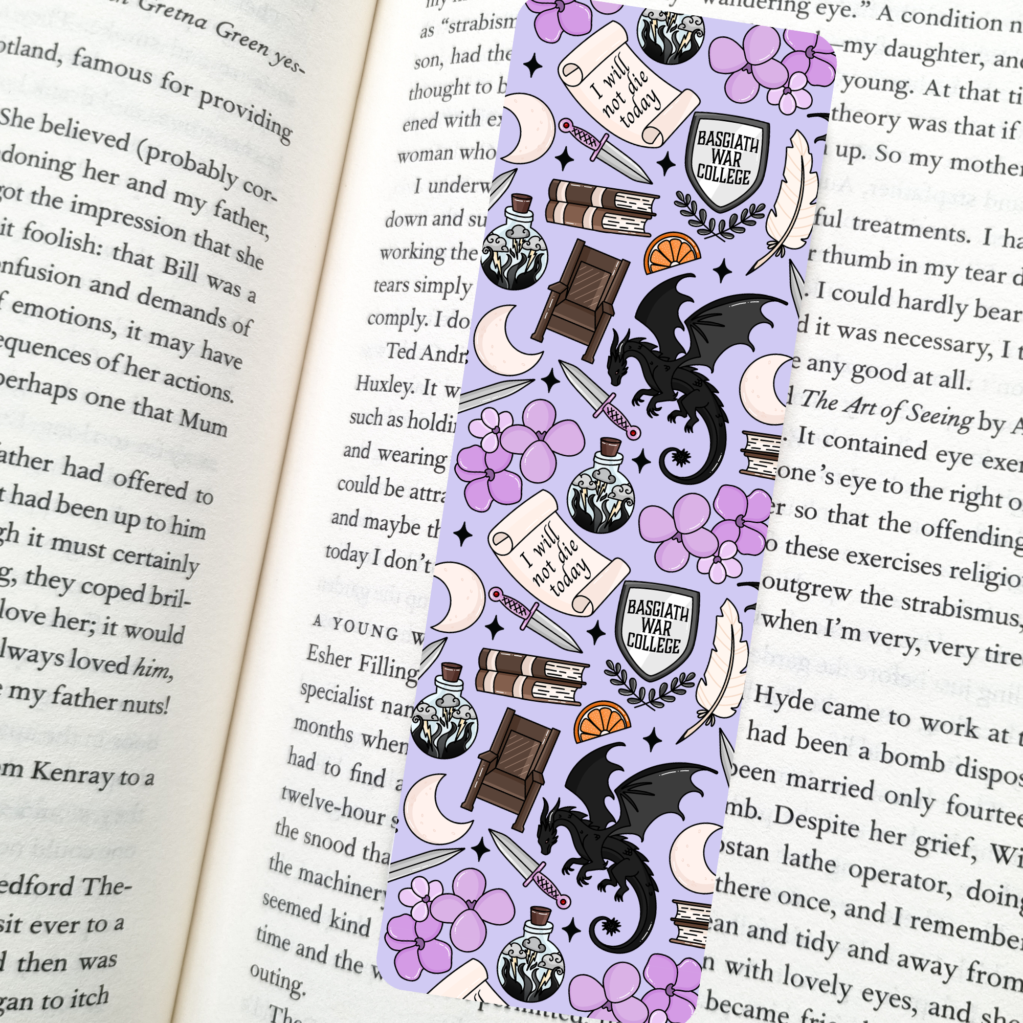 Fantasy Reader Dragon Bookmark | Soft Matte Laminated