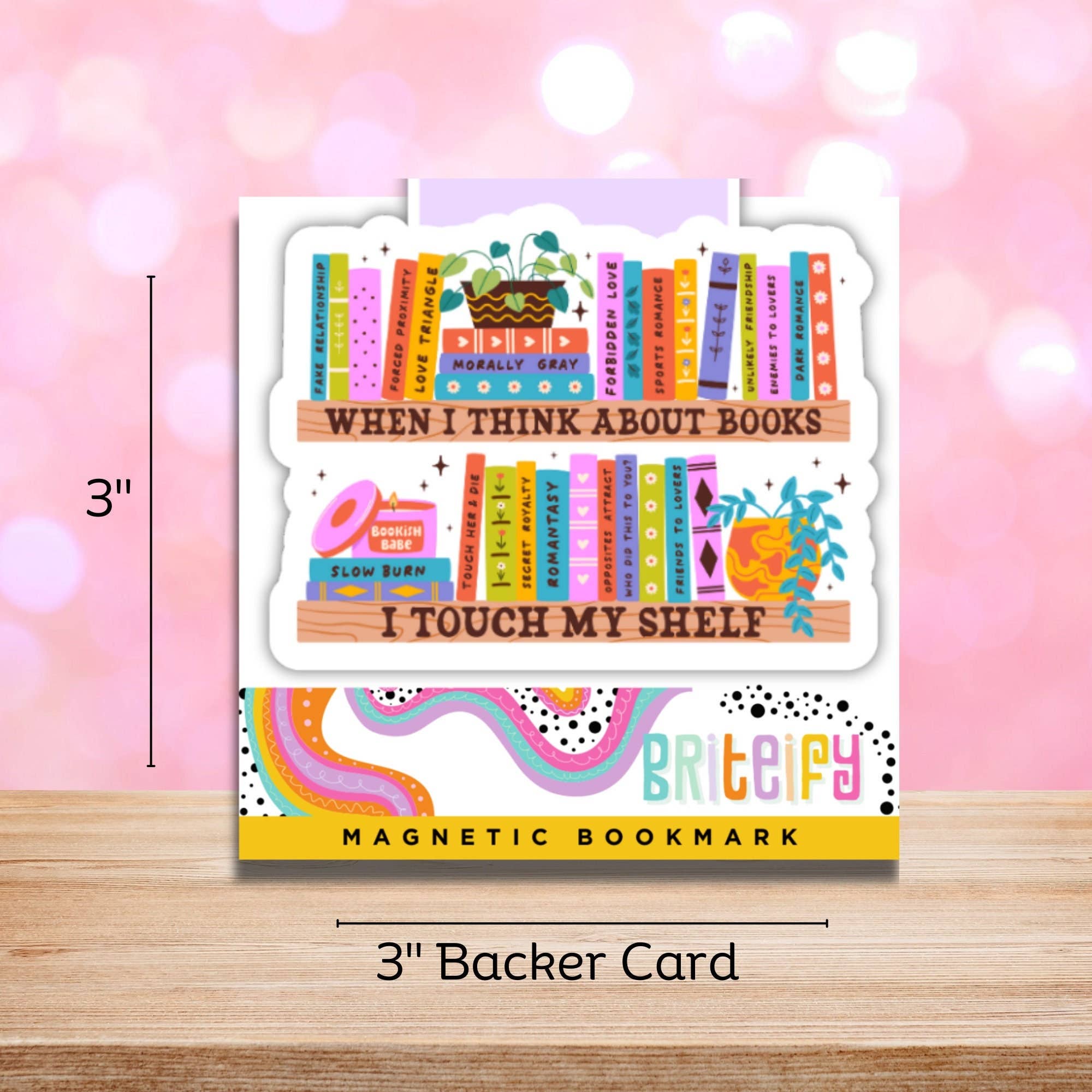 I Touch Myshelf Magnetic Bookmark for Book Lovers