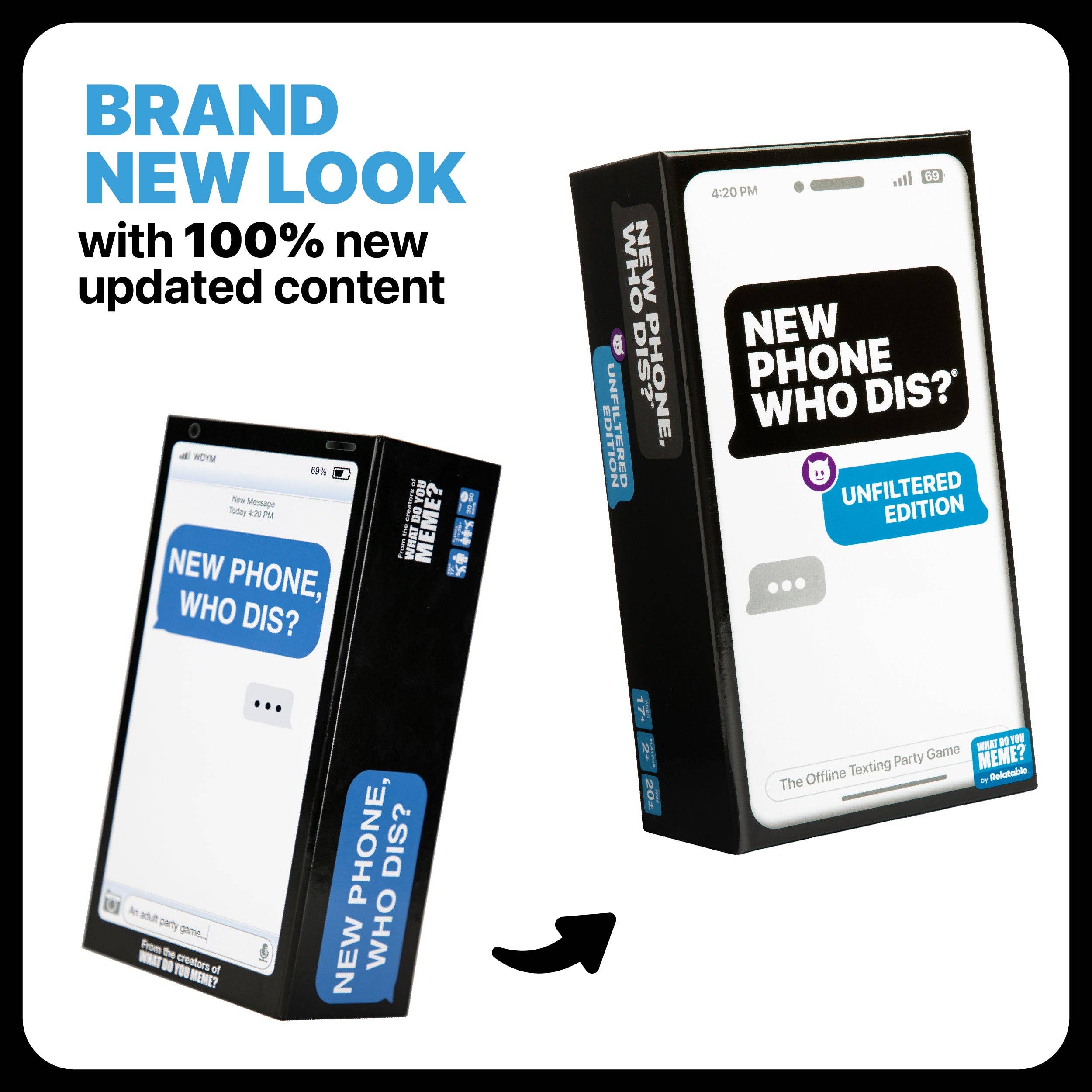 New Phone, Who Dis?™ - Text Message Card Game, Adult Game