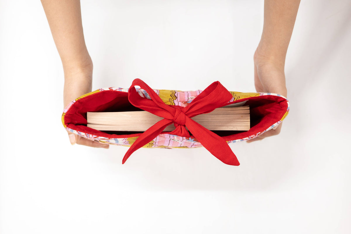 Book Cover | Quilted Book Sleeve | Cotton Book Cover