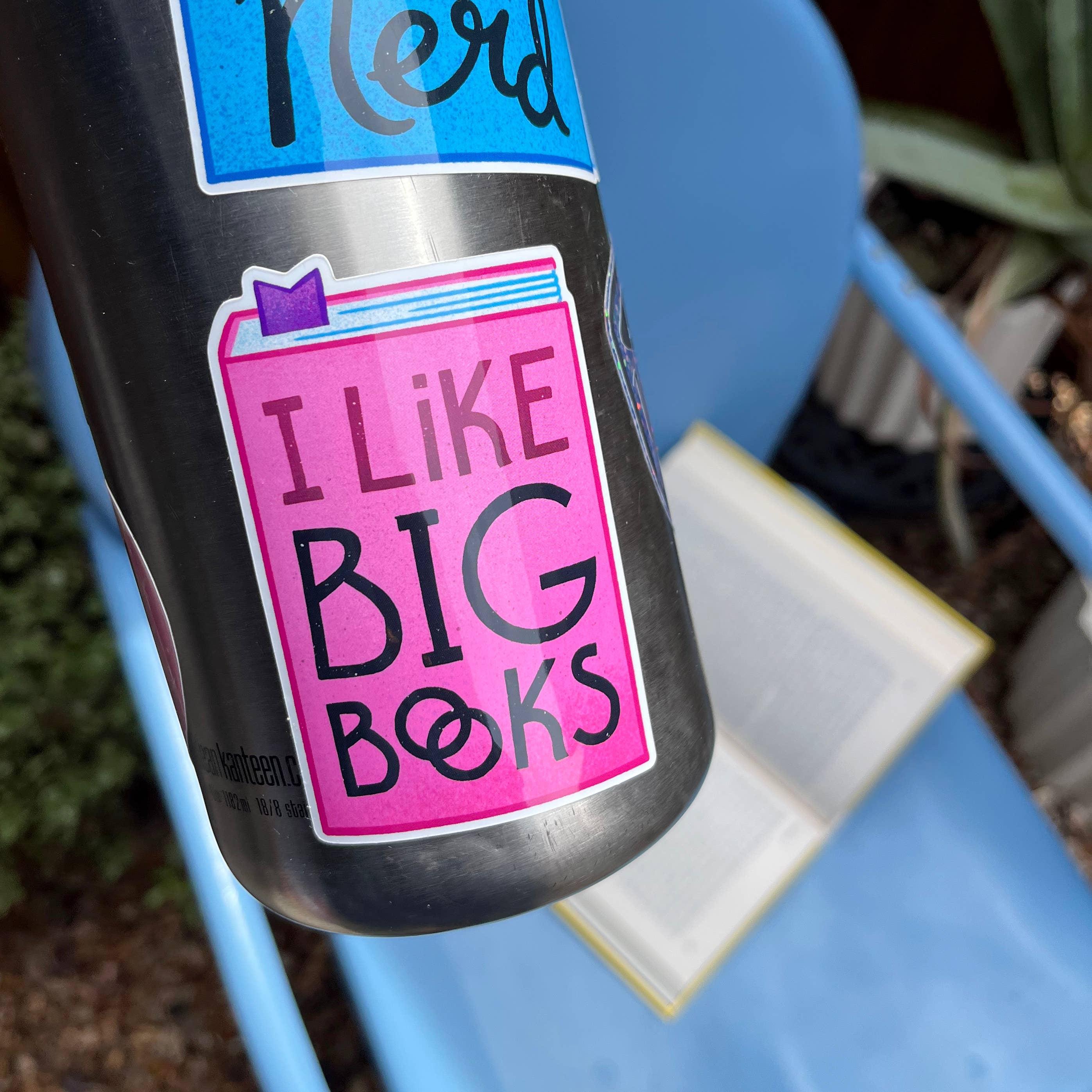 I Like Big Books vinyl sticker - bookish sticker