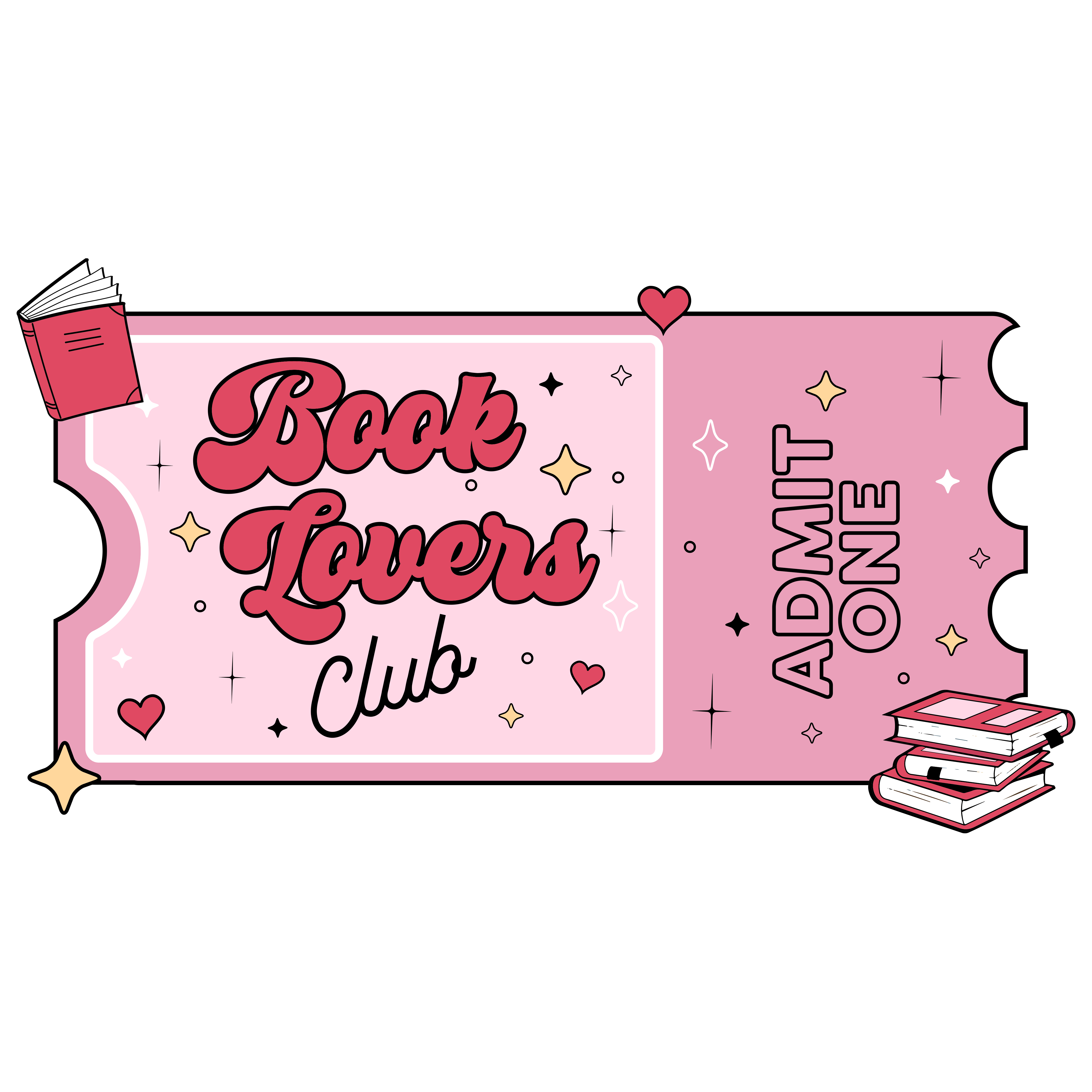 Book Lovers Club Sticker