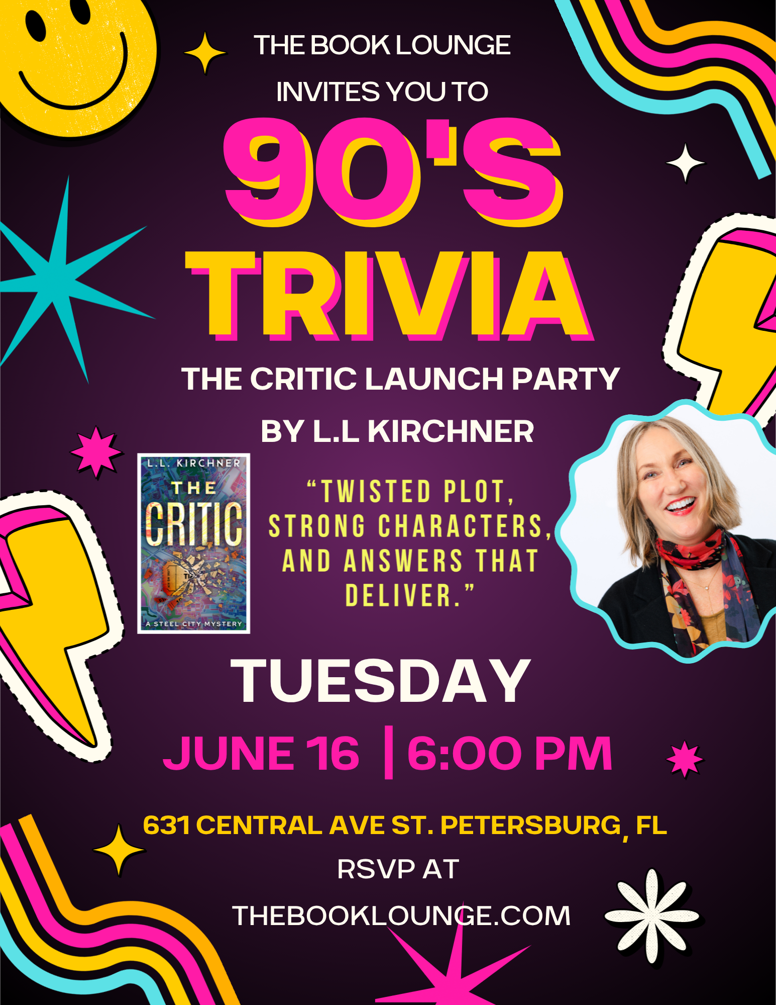 90s Trivia and L.L. Kirchner's "The Critic" Launch Party!