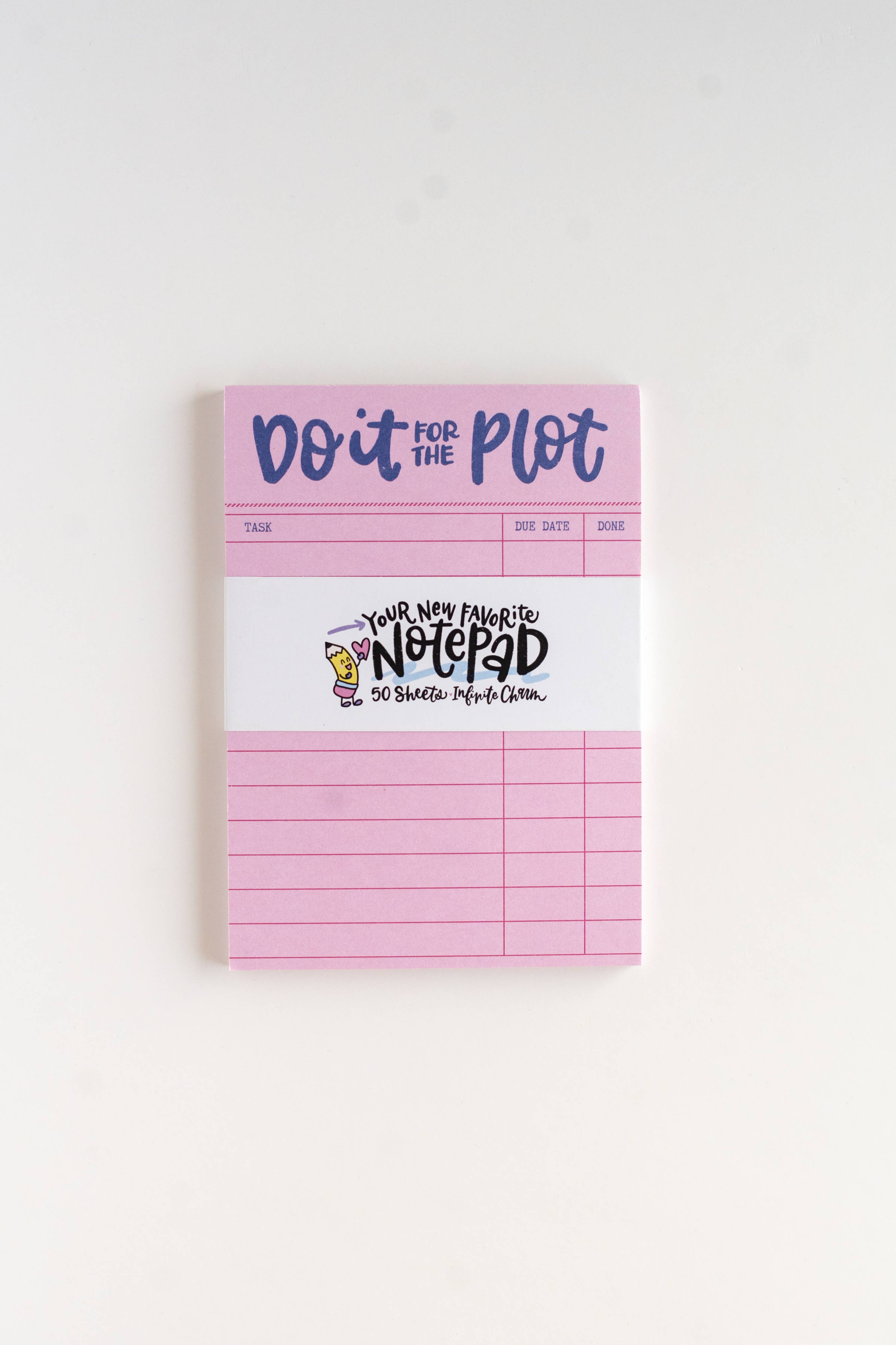 Do it for the Plot Notepad – Cute Bookish Reading Stationery