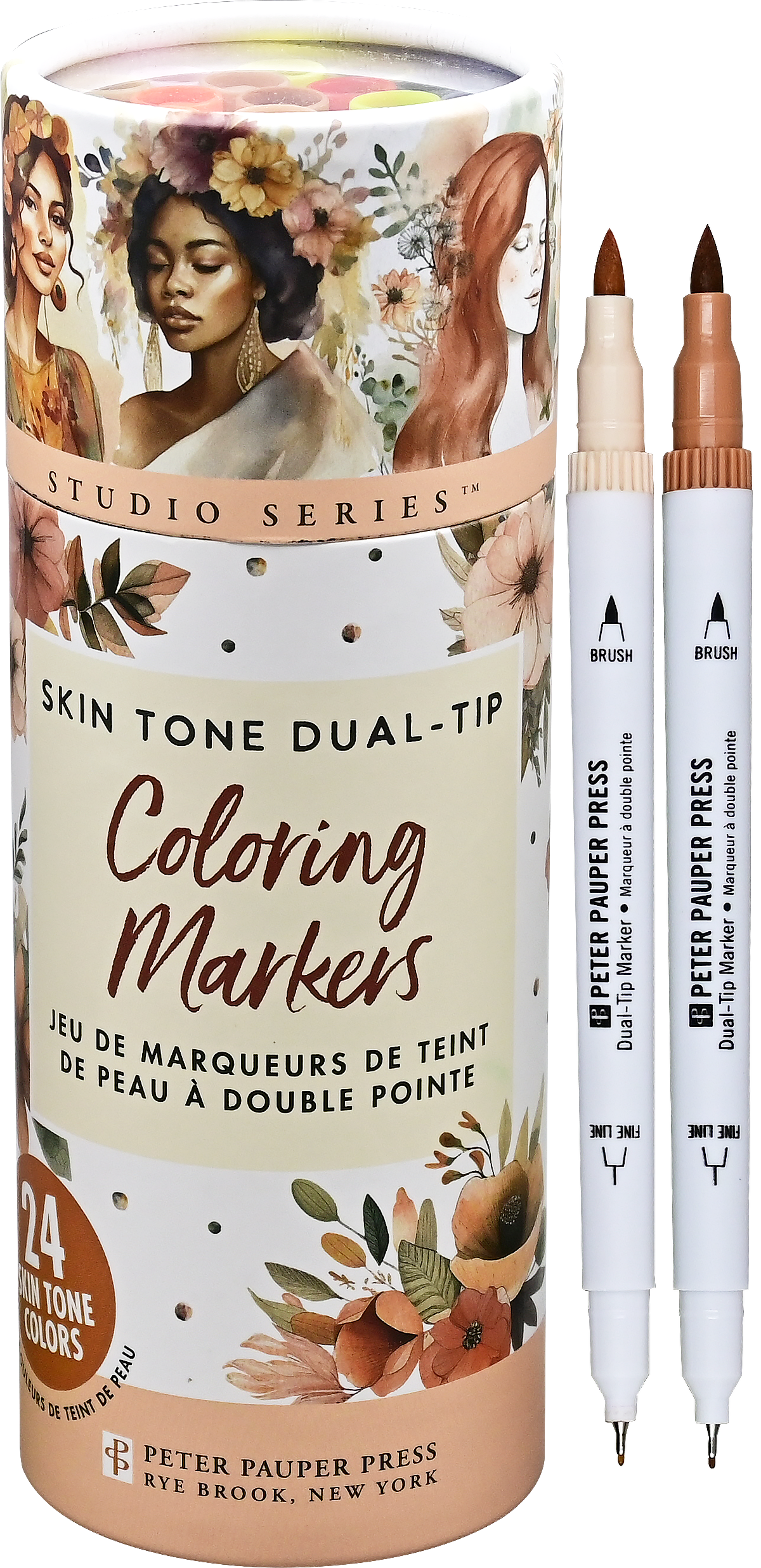 Studio Series Skin Tone Dual-Tip Markers - 24 Colors