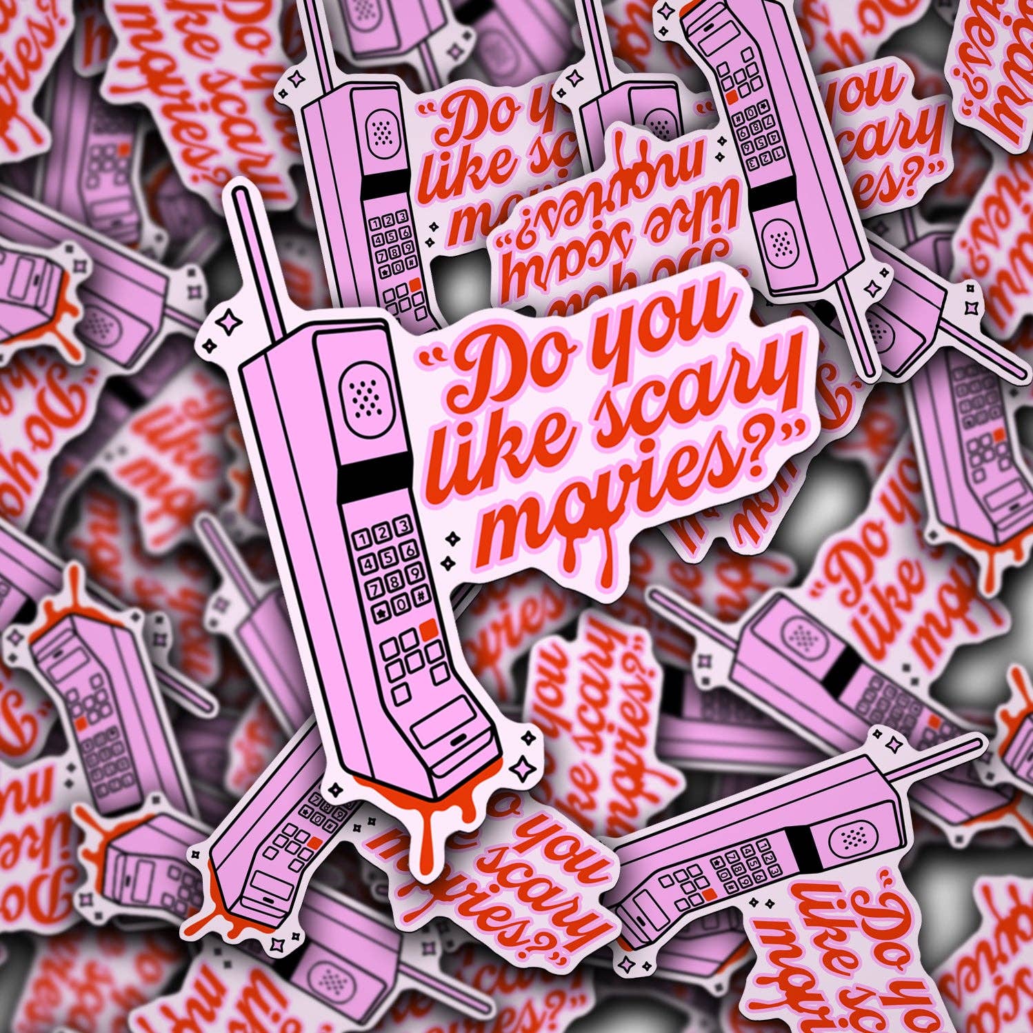 Vinyl Decal Do You Like Scary Movies