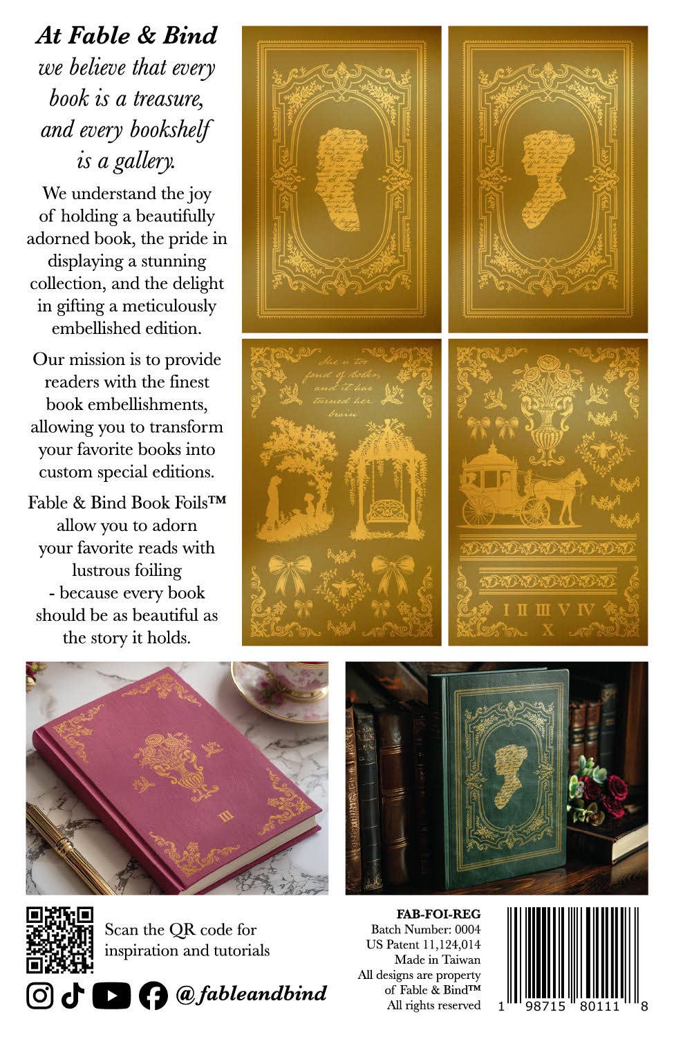 Regency Fable & Bind Book Foil™