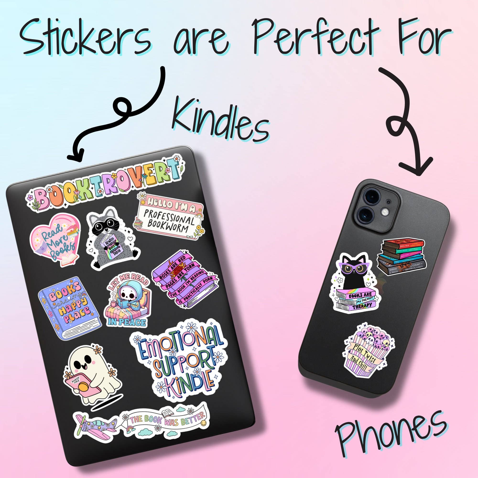 Nostalgic Scholastic Book Fair Stickers for Kindles