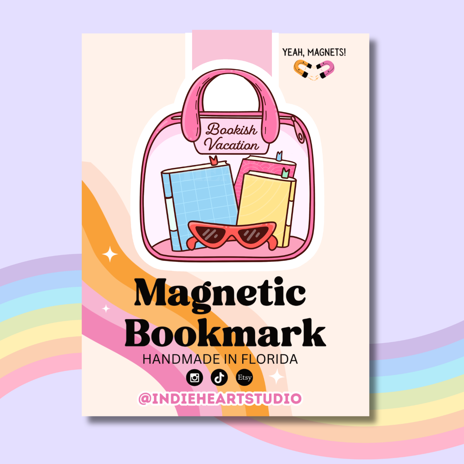 Bookish Summer Vacation | Magnetic Bookmark