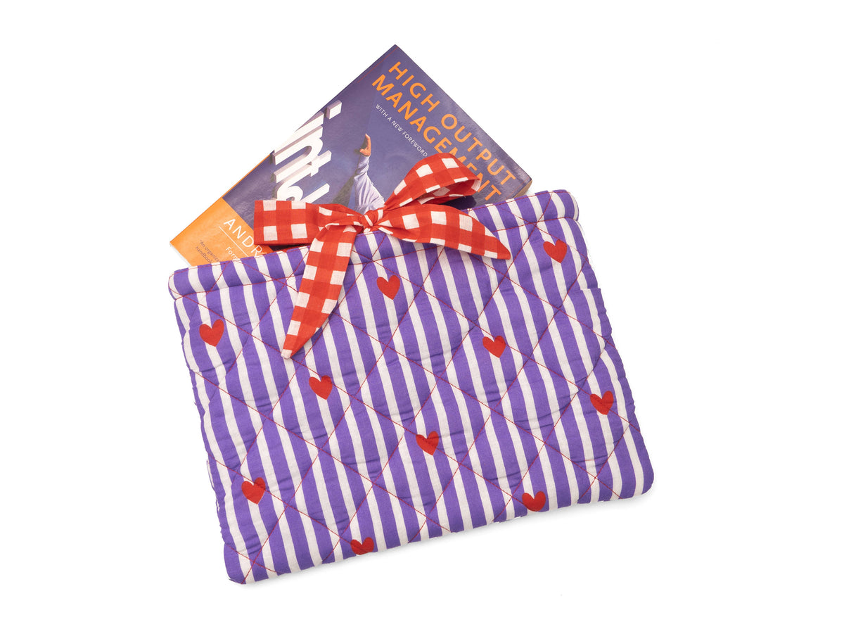 Book Cover | Quilted Book Sleeve | Cotton Book Cover