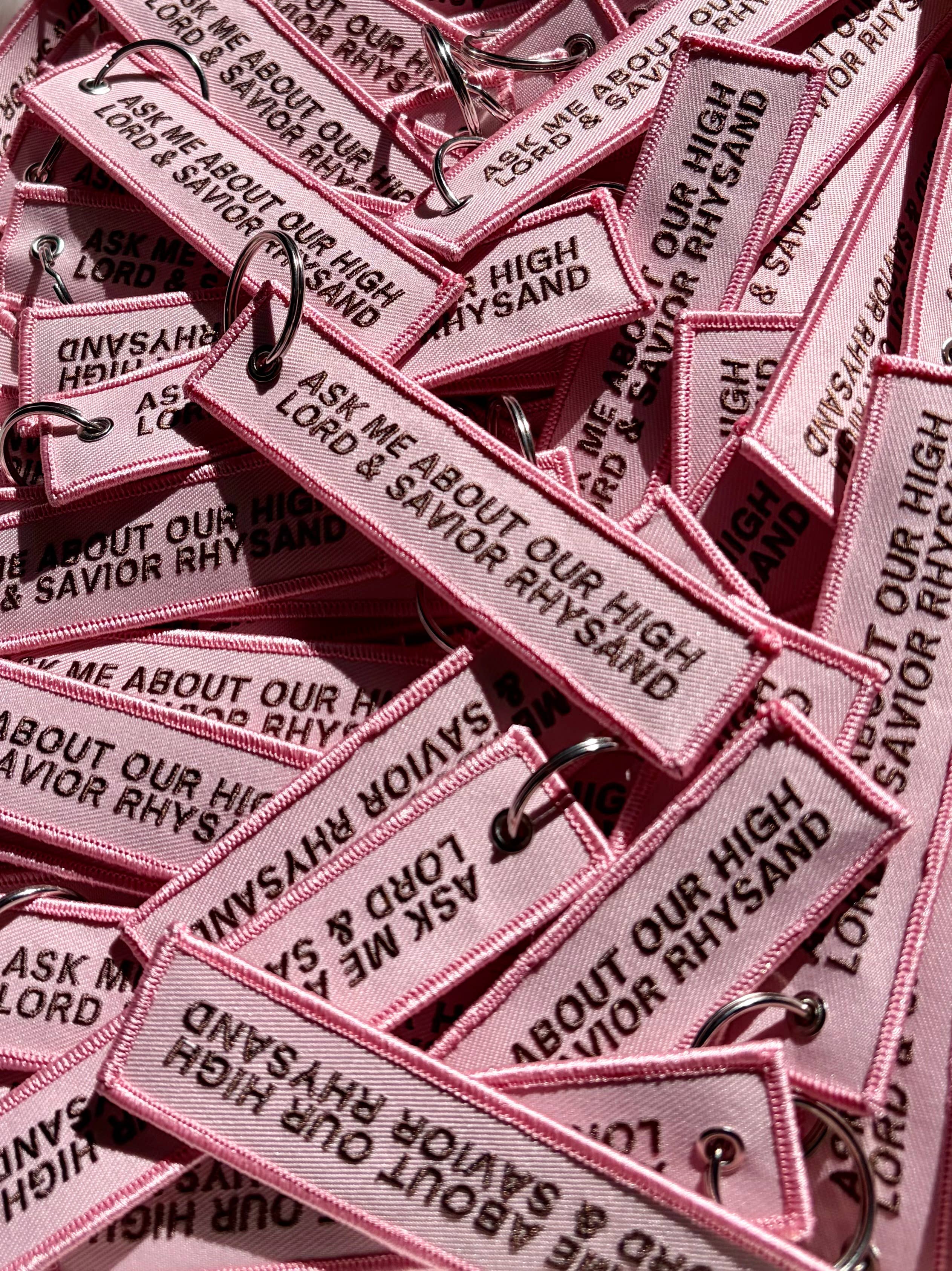 High Lord 📖 Fabric Keychain/Bookish Pull Tag