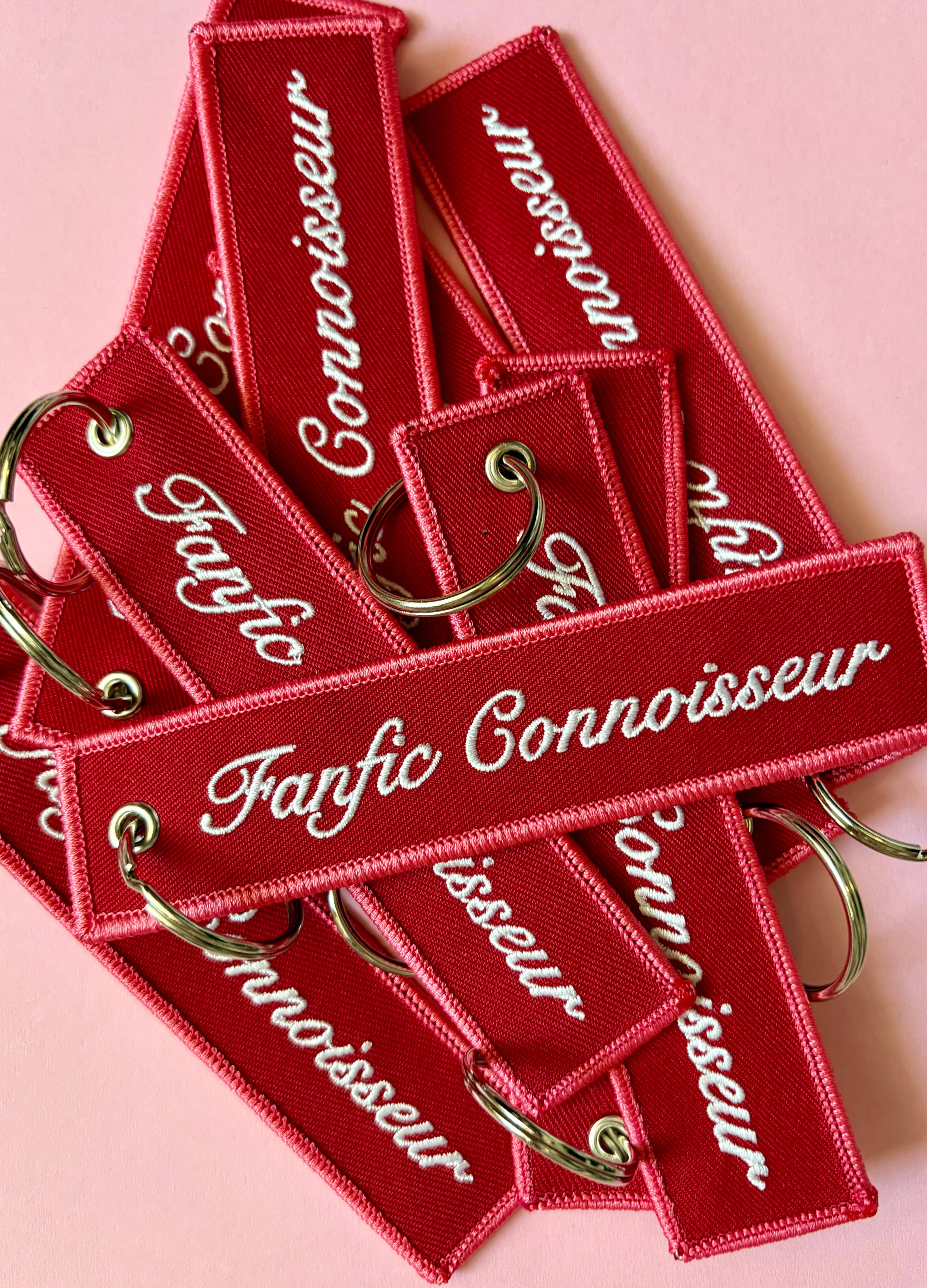 Fan Fic Connoisseur 📖 Fabric Keychain / Pull Tag
