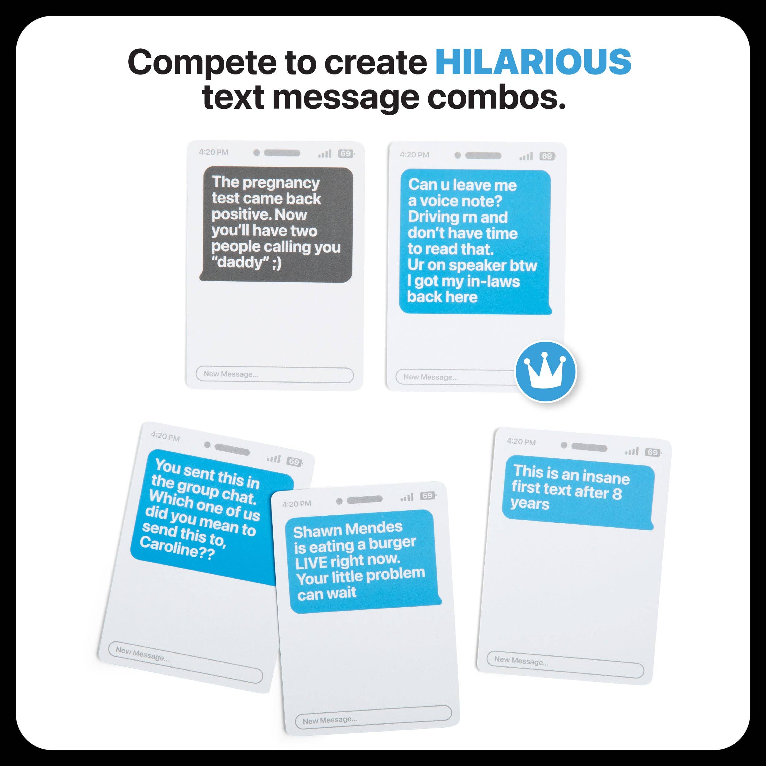 New Phone, Who Dis?™ - Text Message Card Game, Adult Game