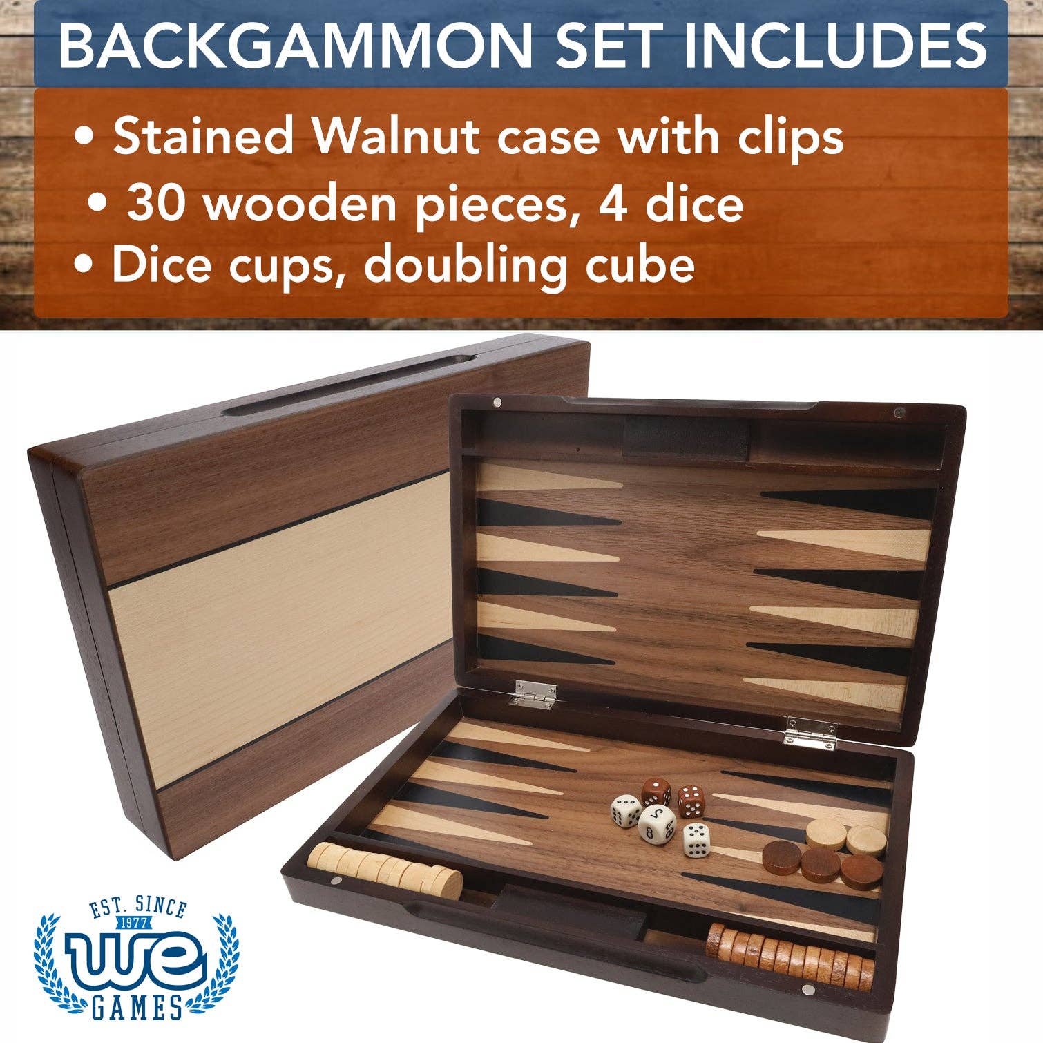 Backgammon Set - 12 in.