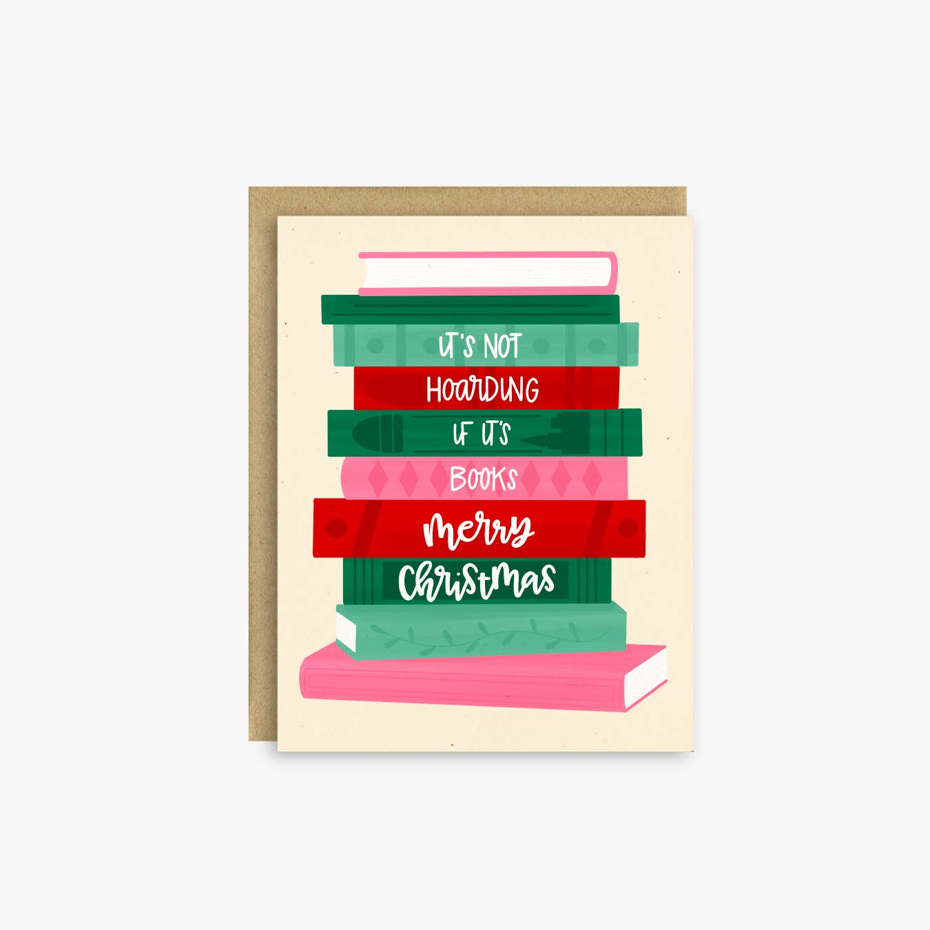 It’s Not Hoarding If It’s Books – Funny Christmas Card