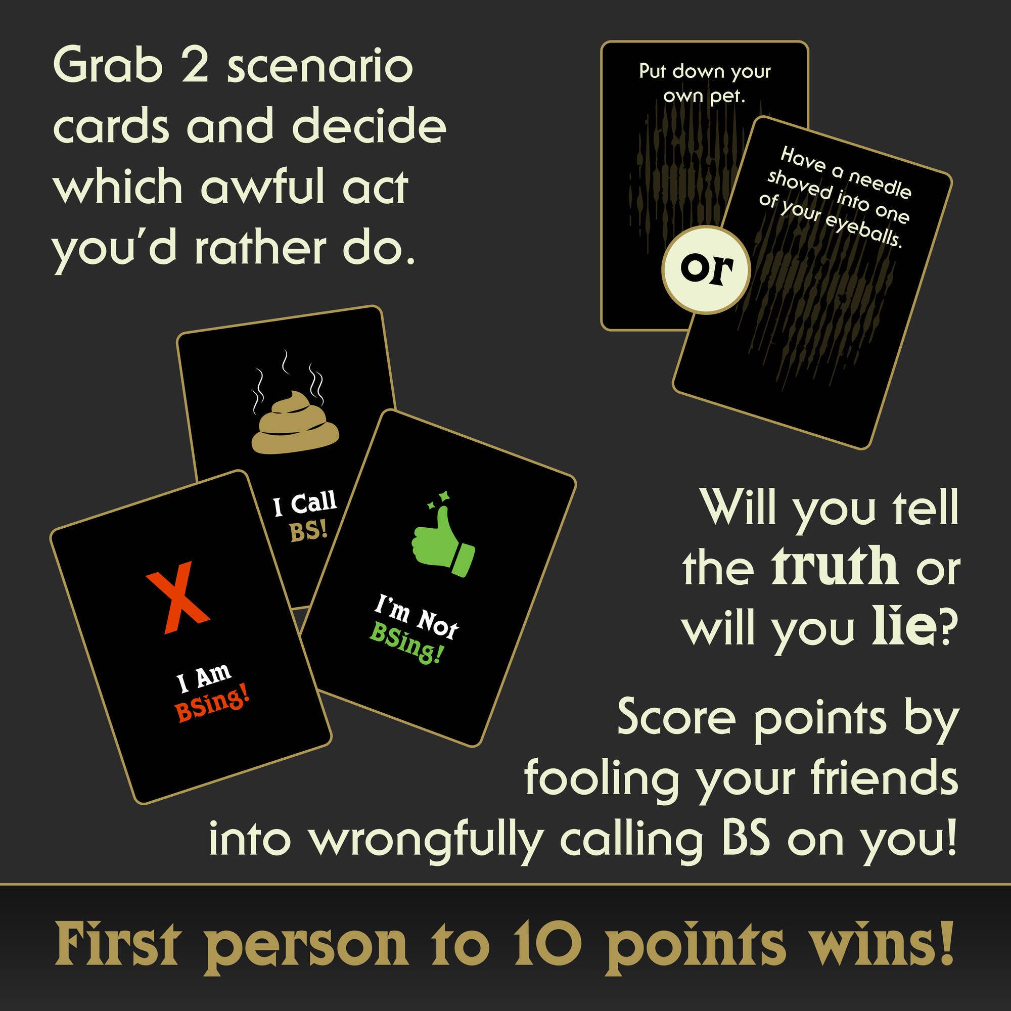 I Choose Death Would-You-Rather Card Game (Glow-in-the-Dark)