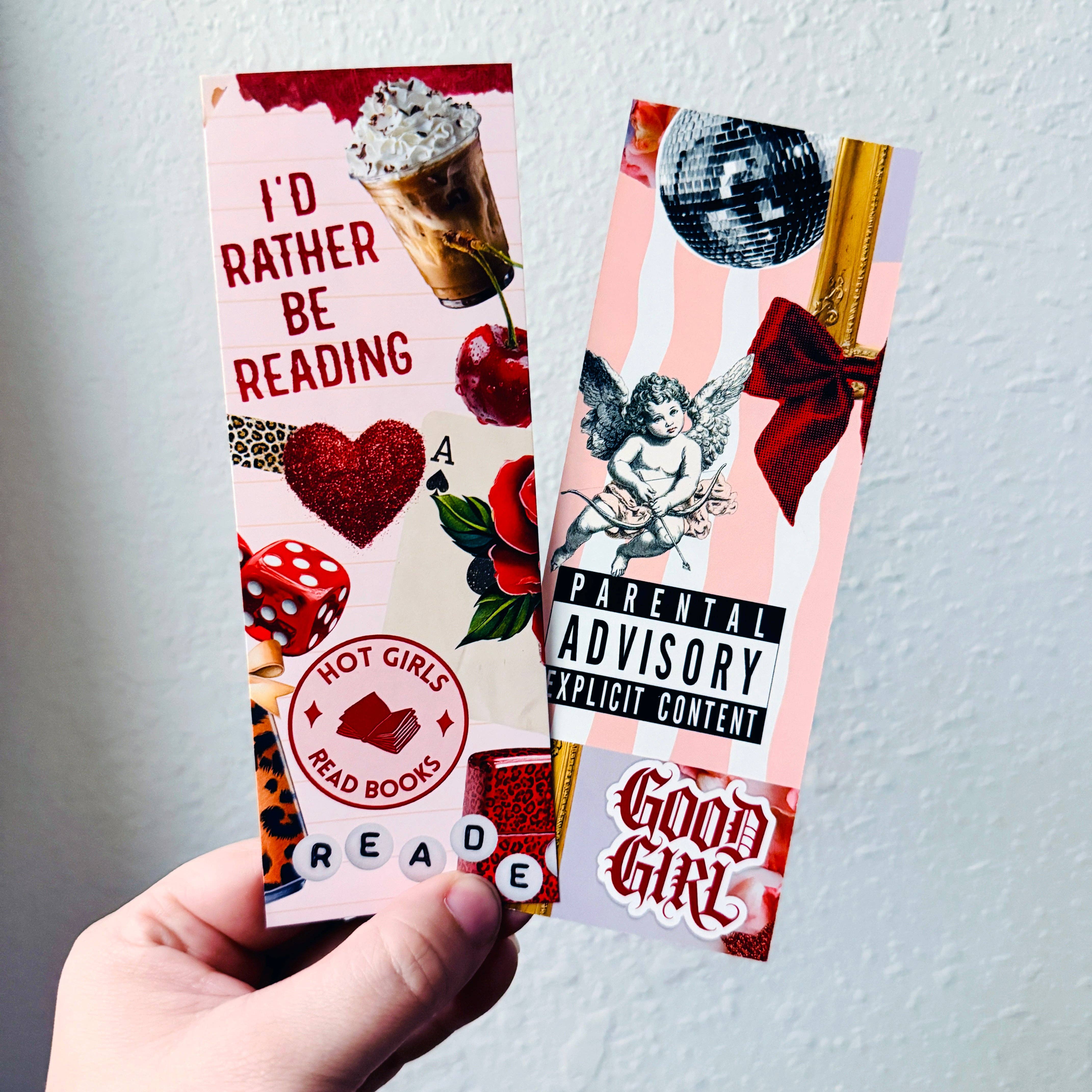 Bookmark Junk Journal Style I'd Rather Be Reading
