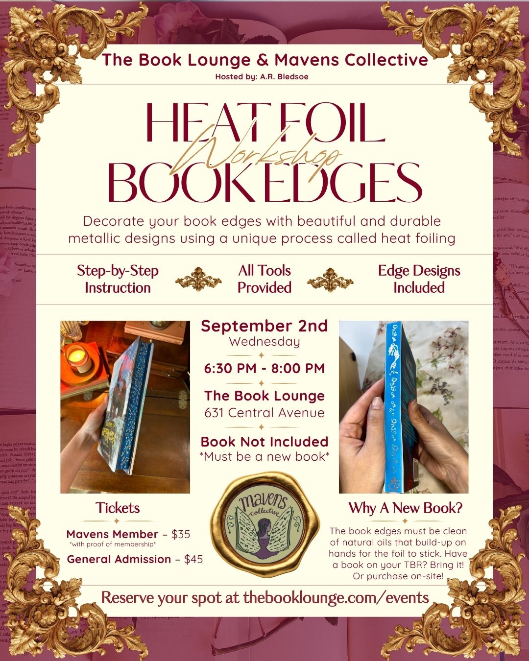 Heat Foil Book Edges Workshop