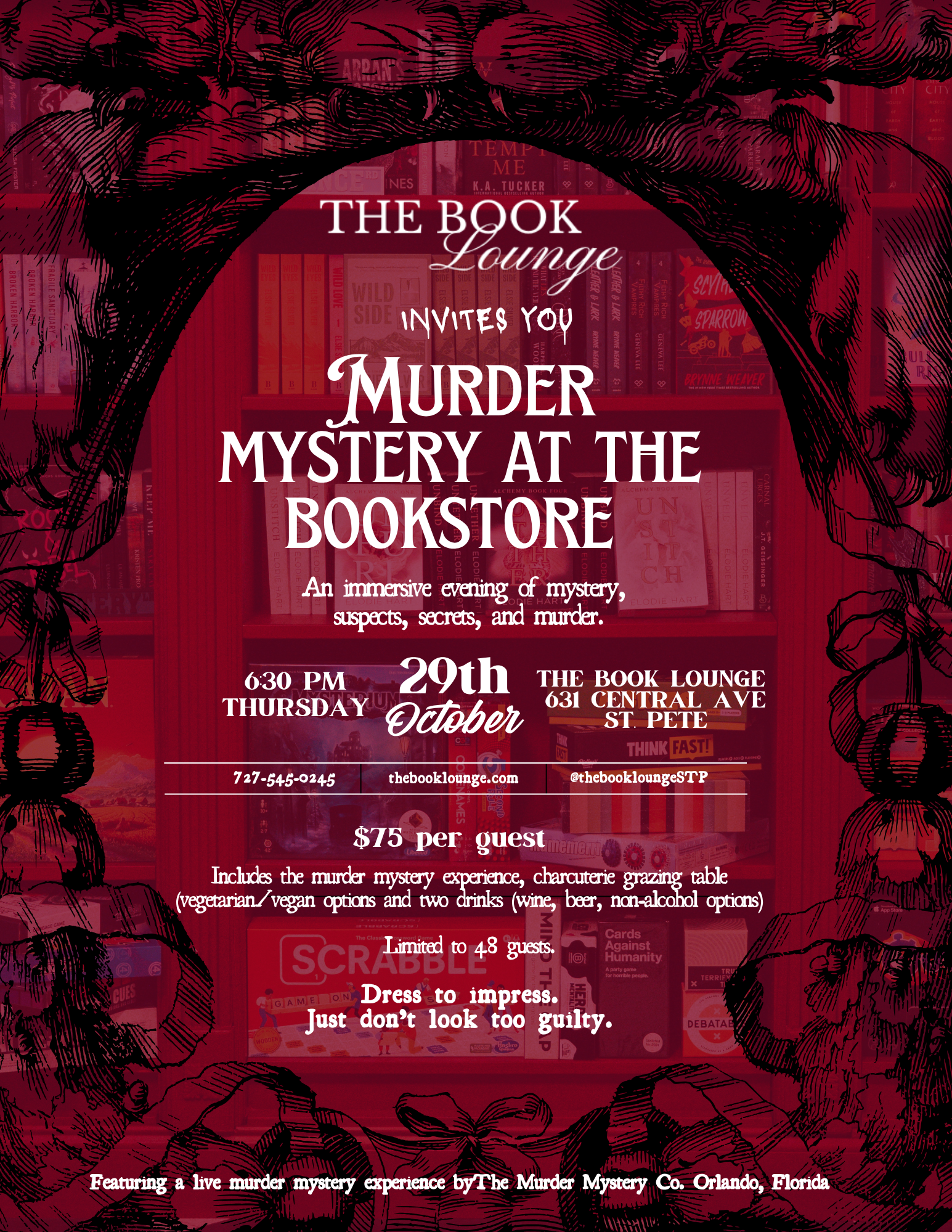 MURDER MYSTERY AT THE BOOKSTORE