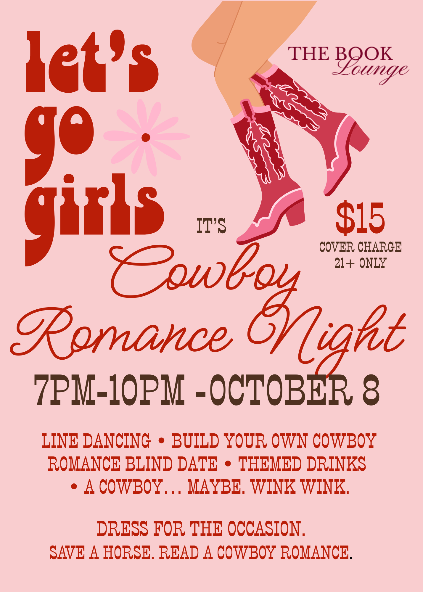Cowboy Romance Night at The Book Lounge