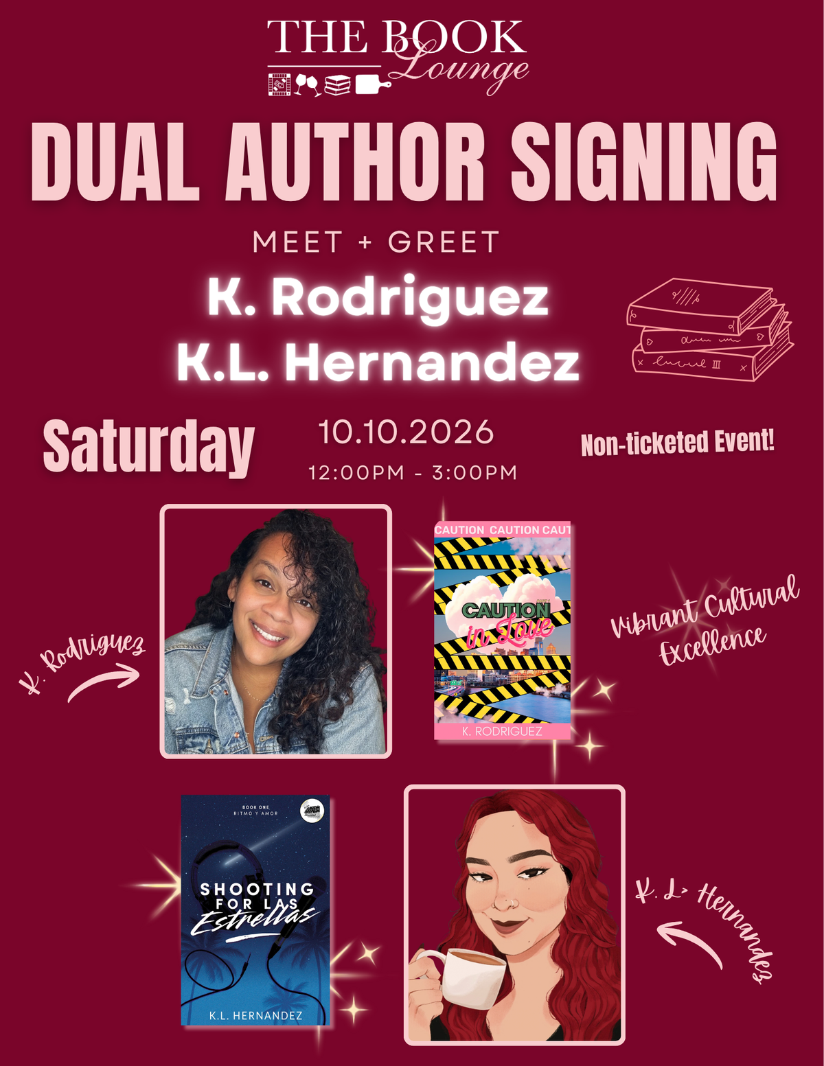 K. Rodriguez + K.L. Hernandez: Dual Author Signing!