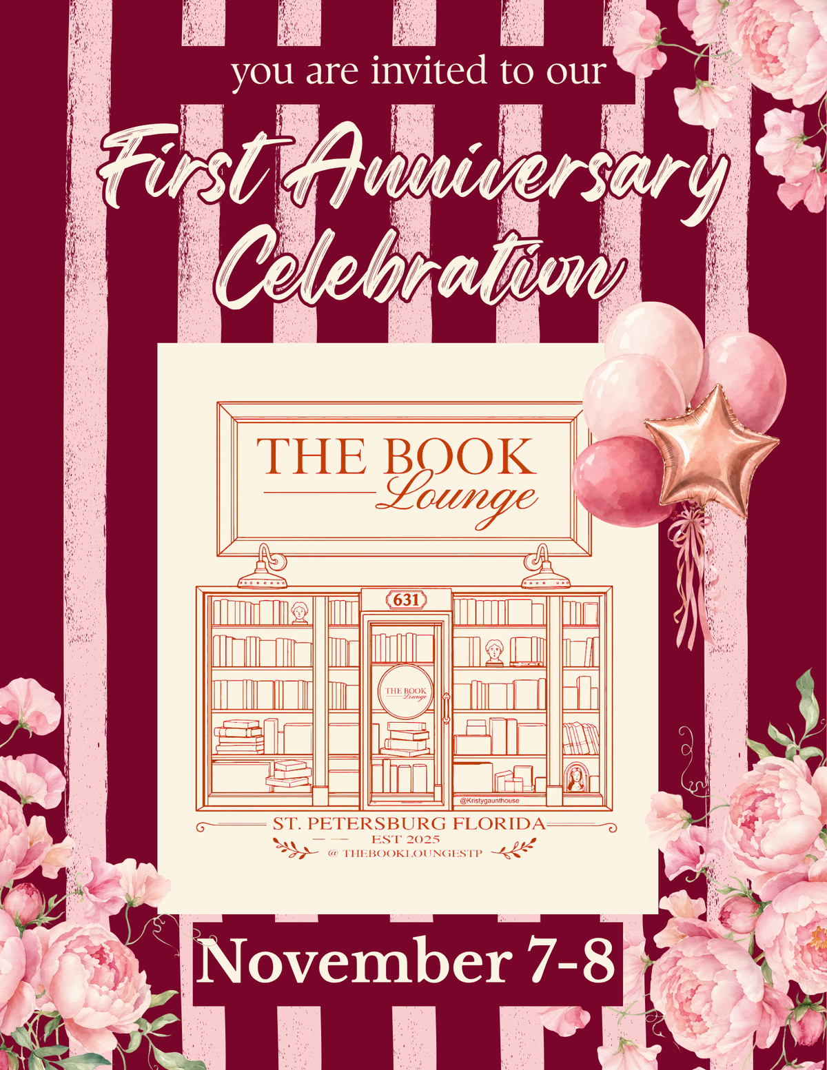 YOU’RE INVITED TO OUR FIRST ANNIVERSARY CELEBRATION!