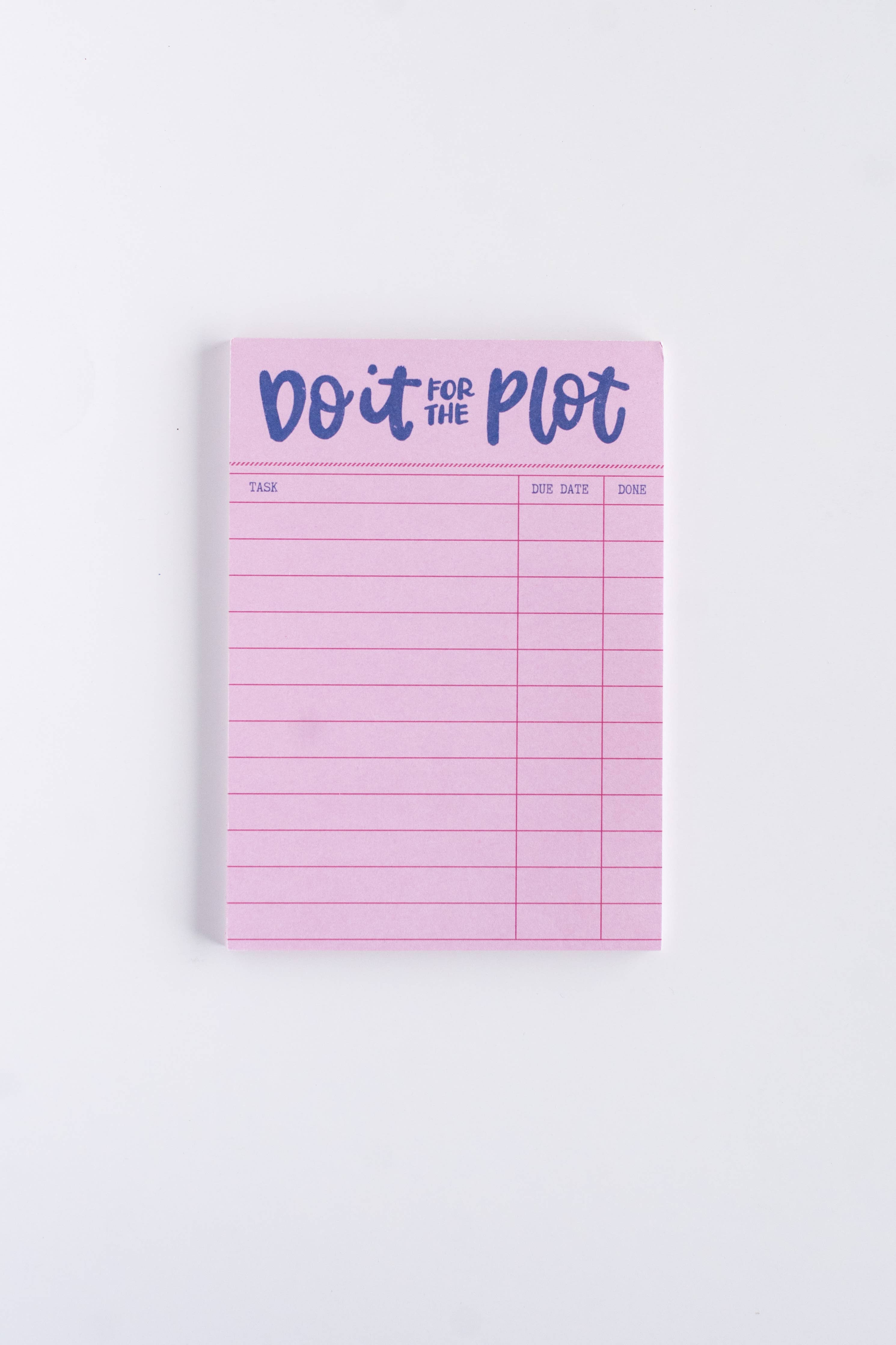 Do it for the Plot Notepad – Cute Bookish Reading Stationery