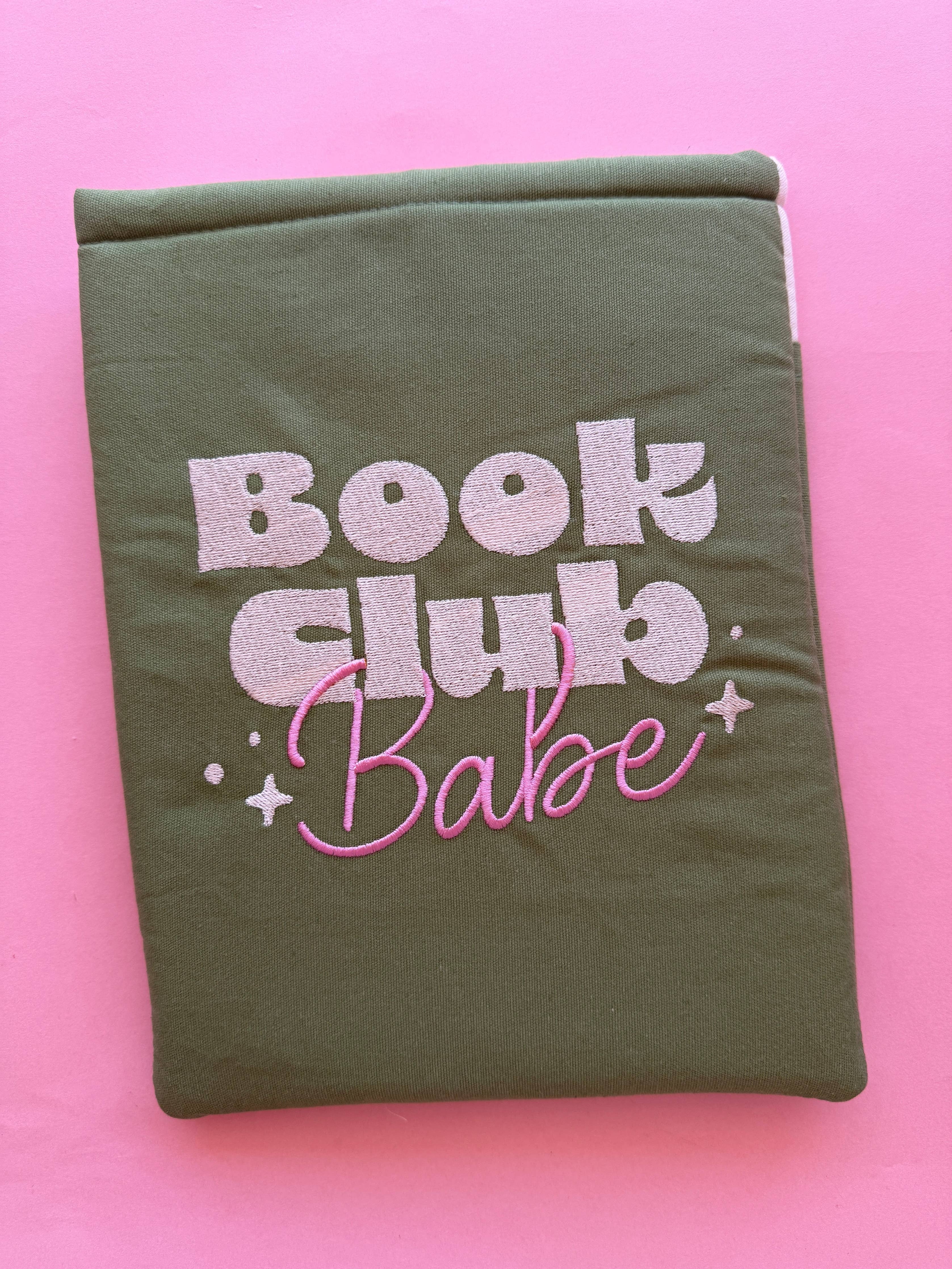 Book Club Babe Embroidered Book & Kindle/E-Reader Sleeve